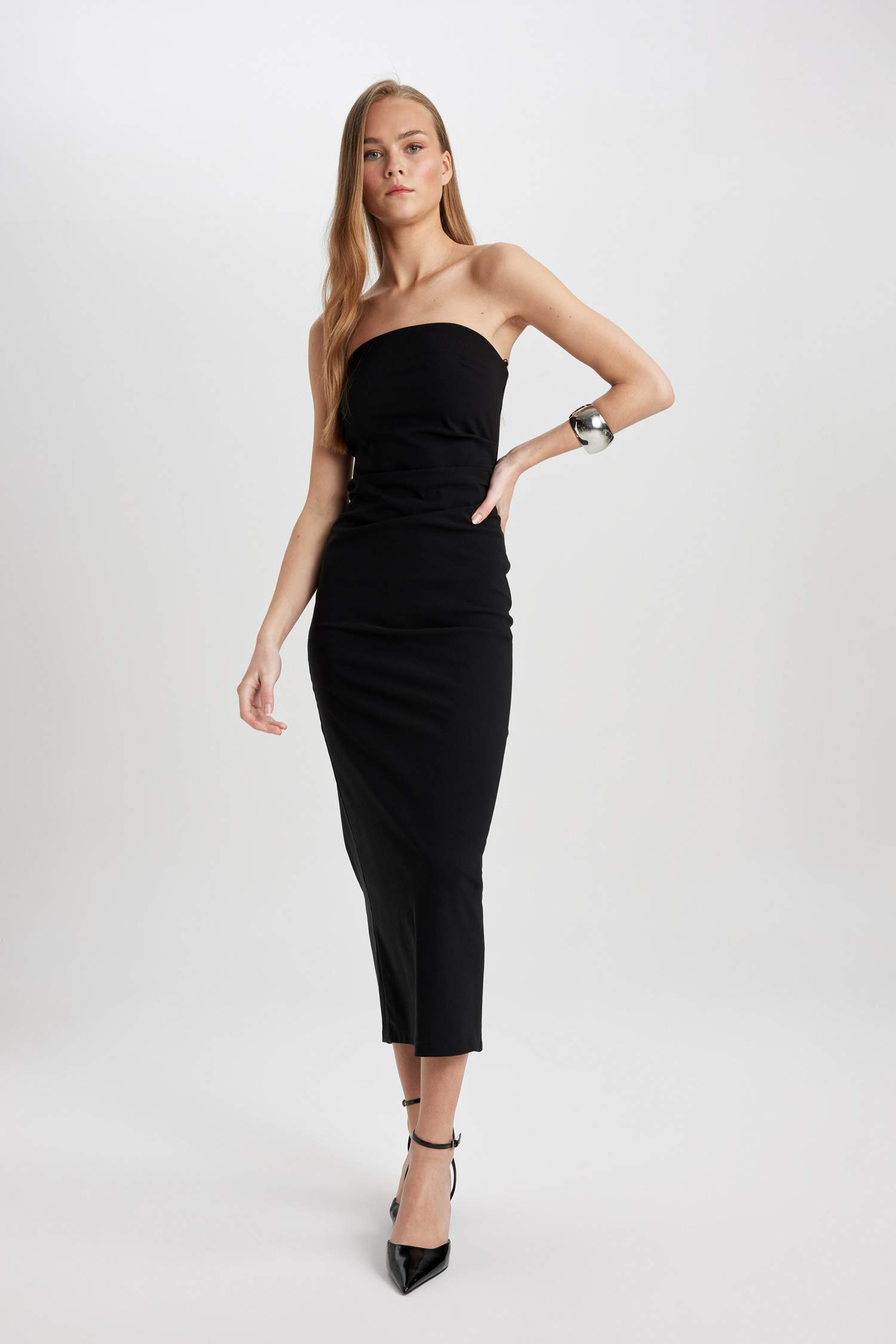 Bodycon Strapless Maxi Dress