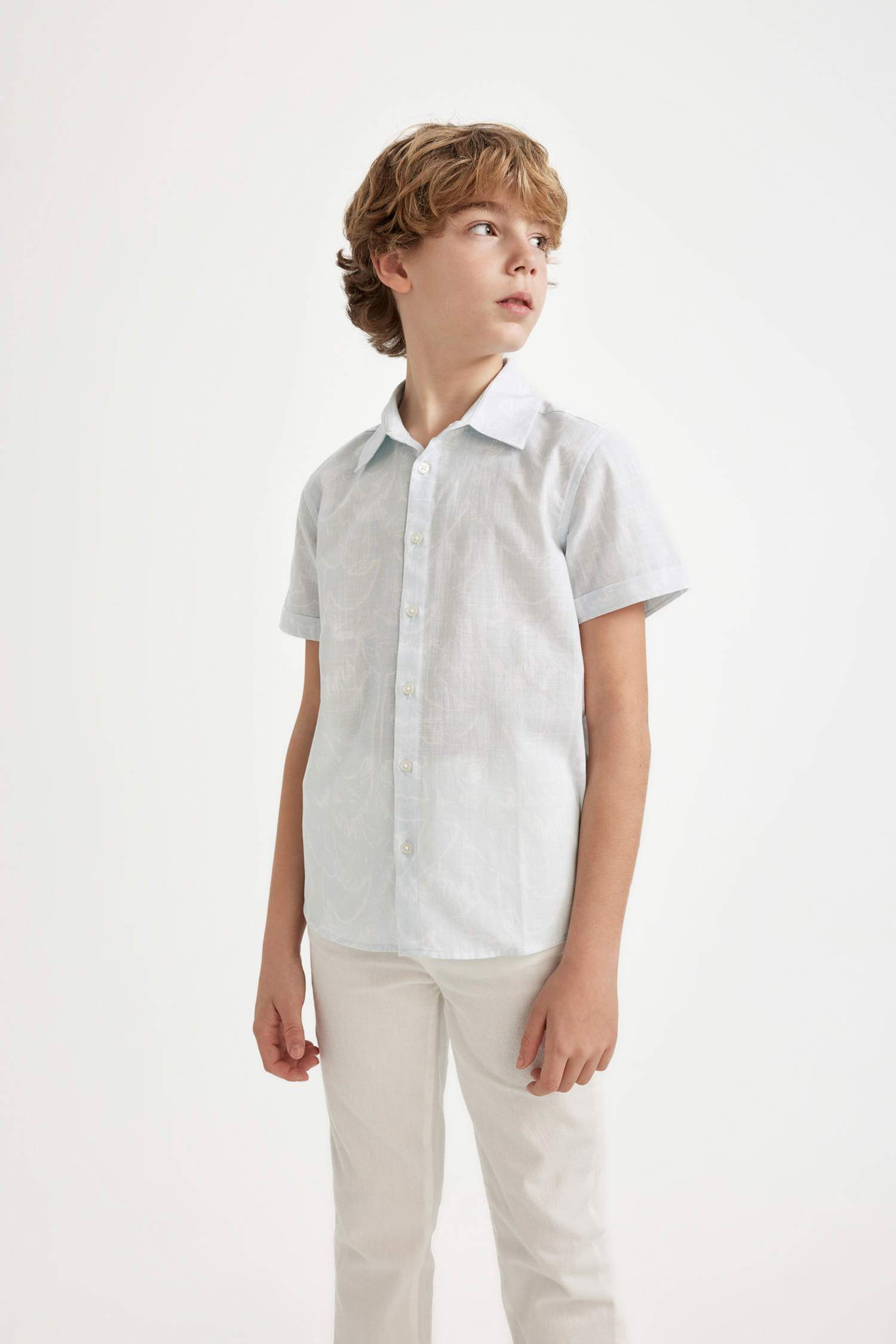Boy Regular Fit Polo Neck Short Sleeve Shirt