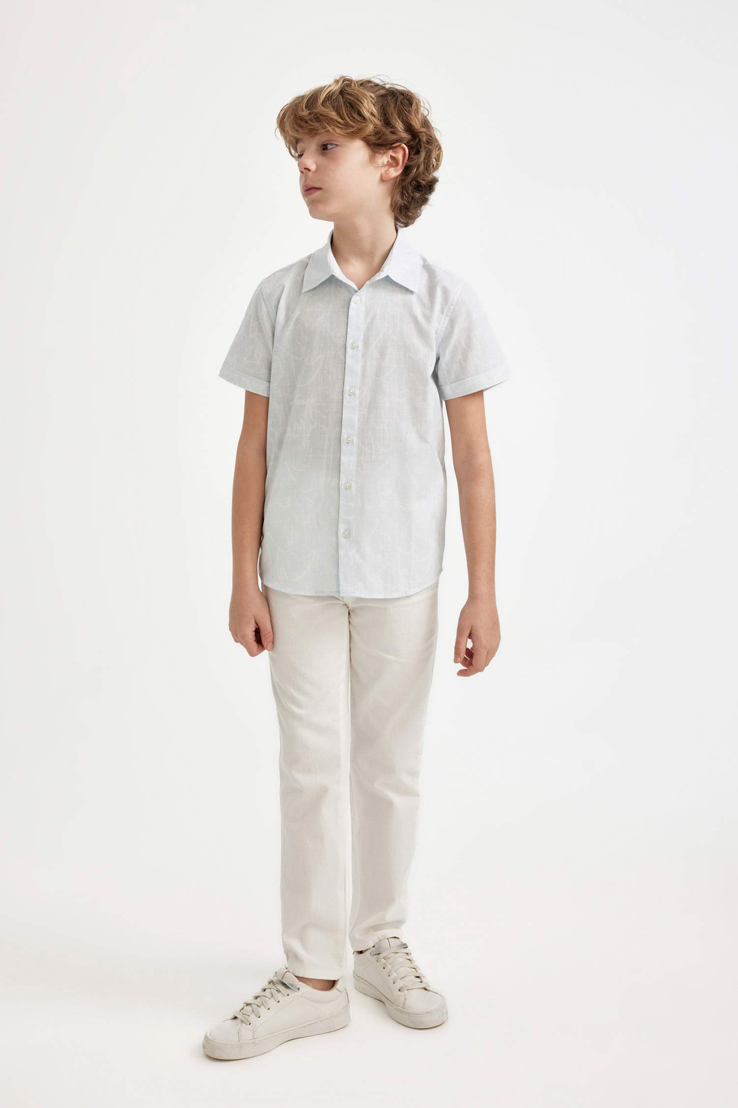 Boy Regular Fit Polo Neck Short Sleeve Shirt