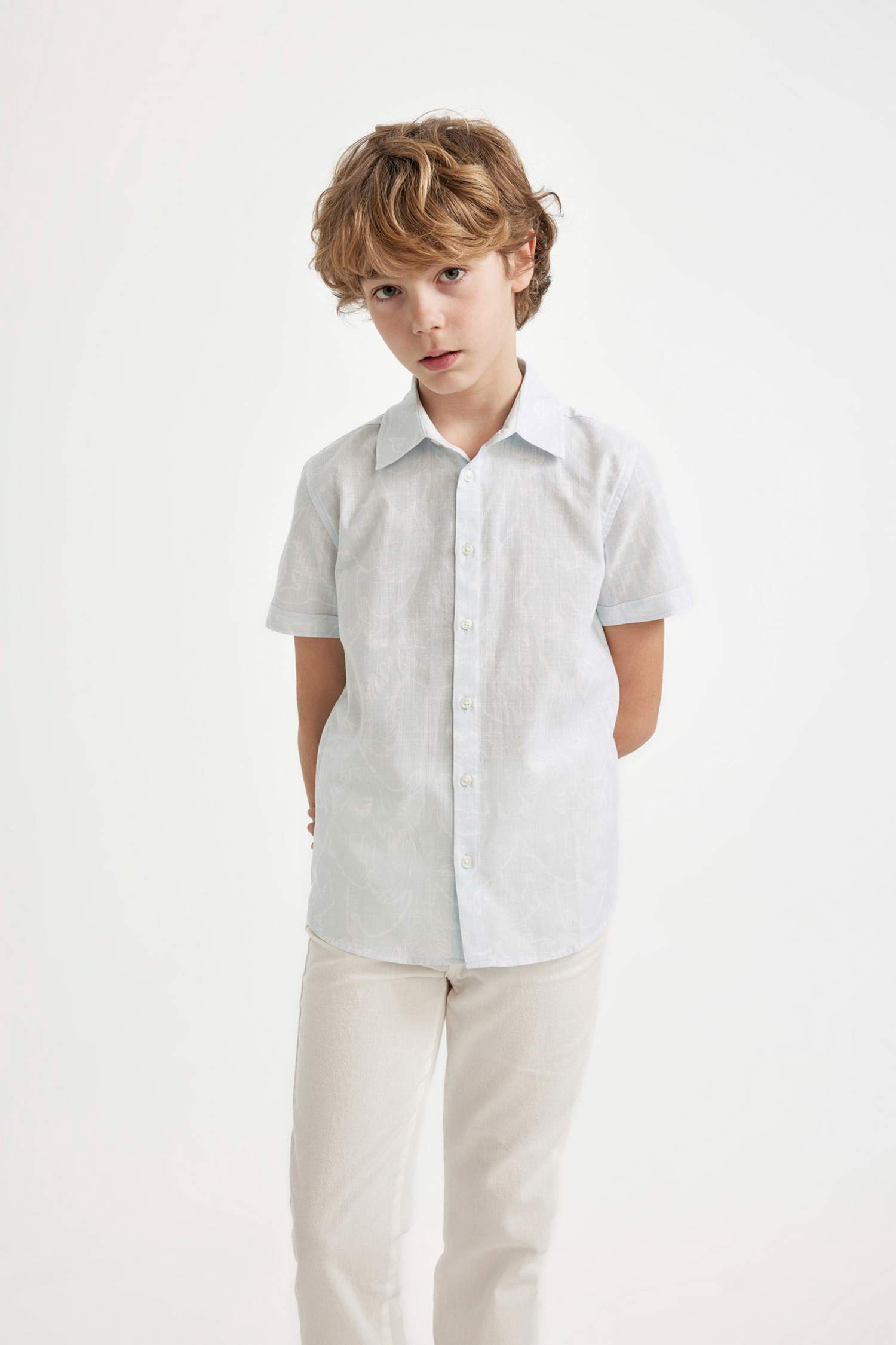 Boy Regular Fit Polo Neck Short Sleeve Shirt