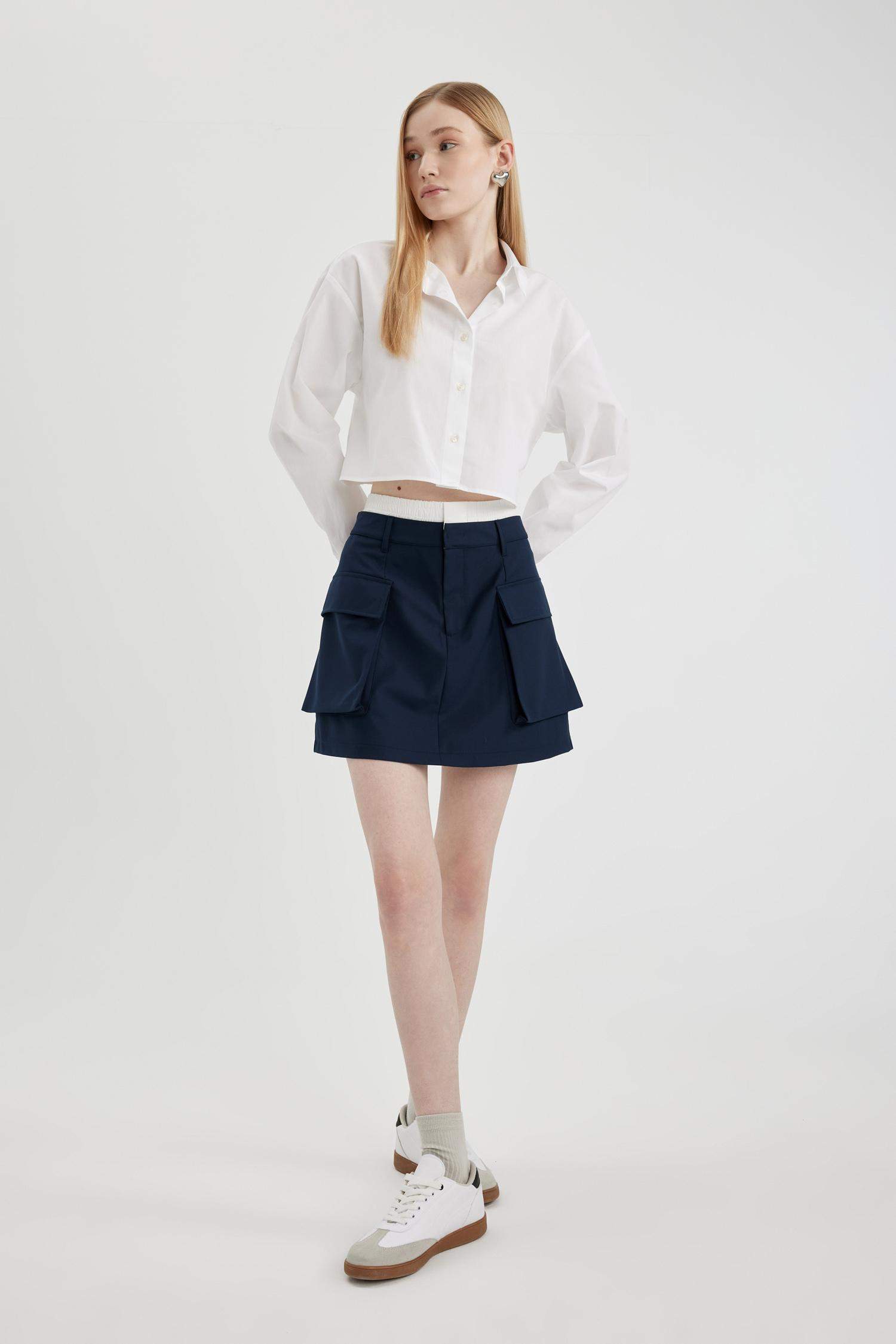 A Cut Mini Skirt