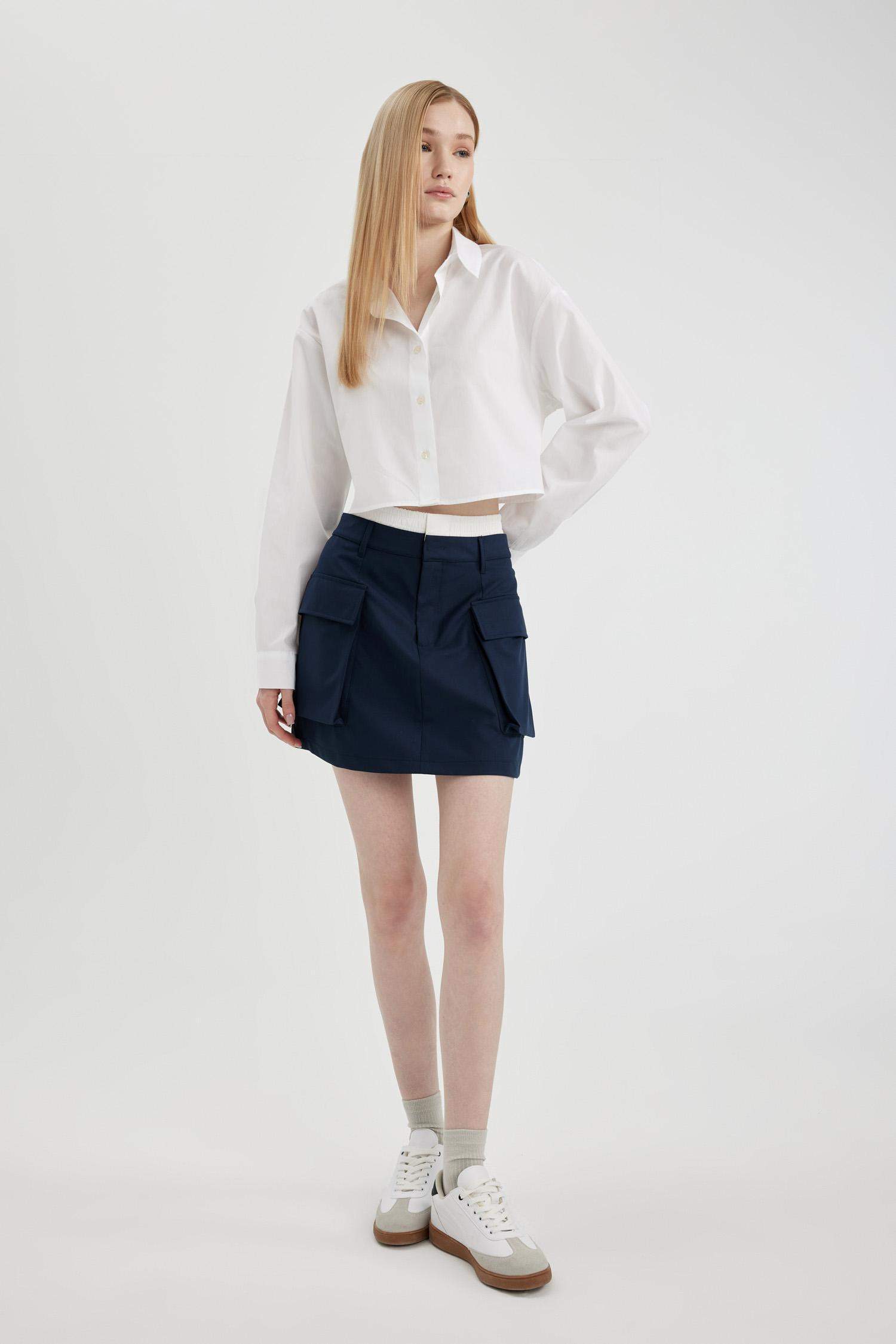 A Cut Mini Skirt