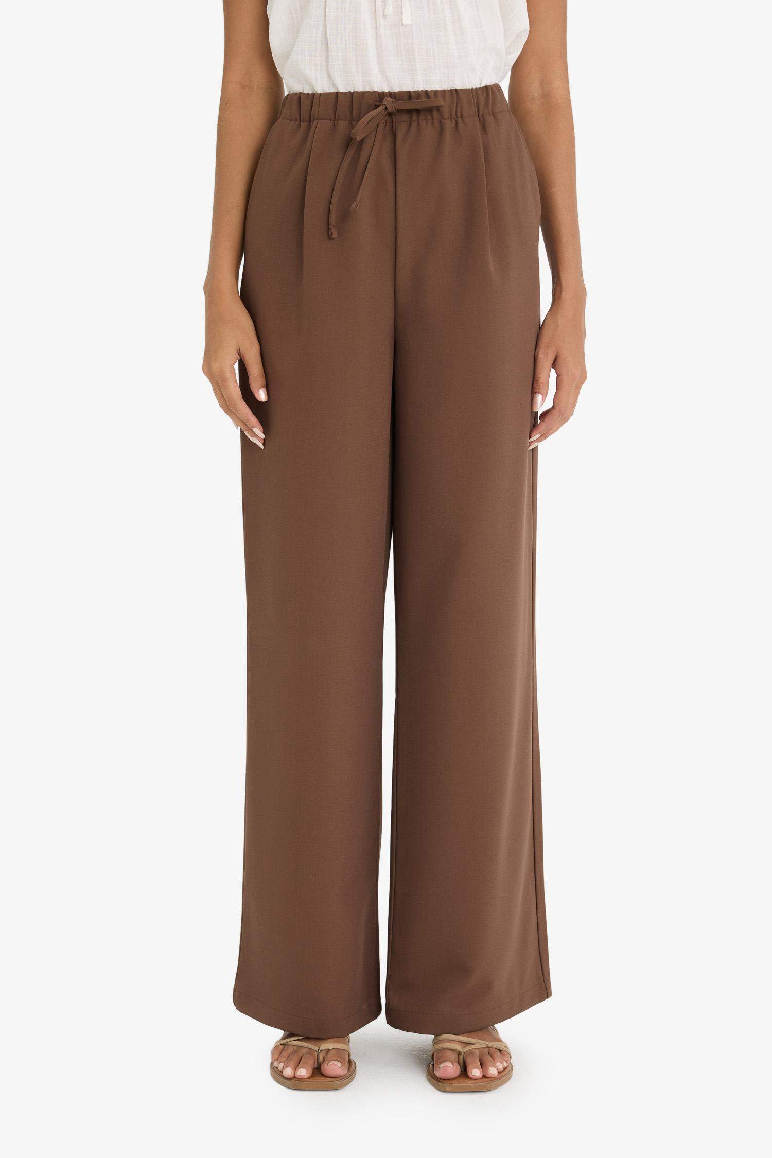 Wide Leg High Waist Long Length Trousers