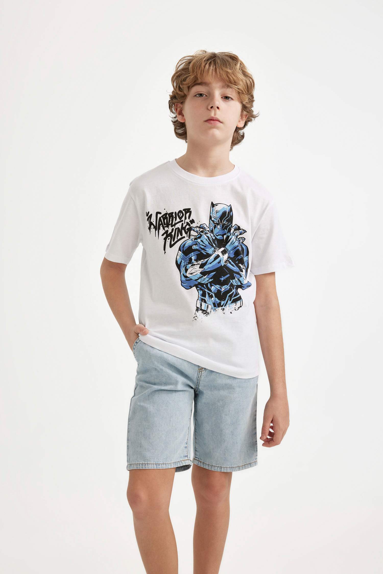 Boy Marvel Regular Fit Crew Neck Short Sleeve T-Shirt