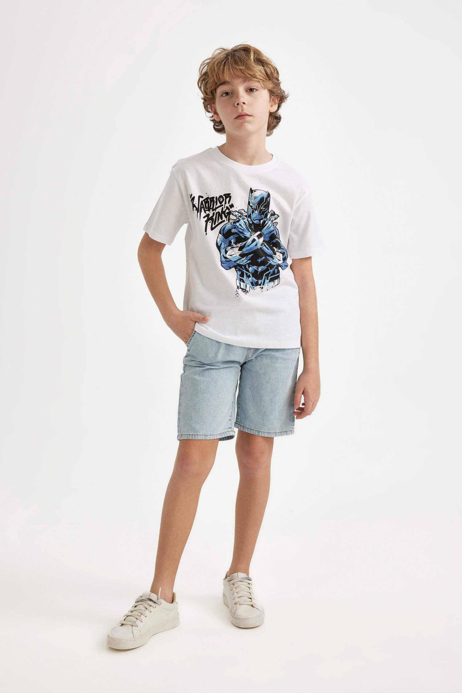 Boy Marvel Regular Fit Crew Neck Short Sleeve T-Shirt