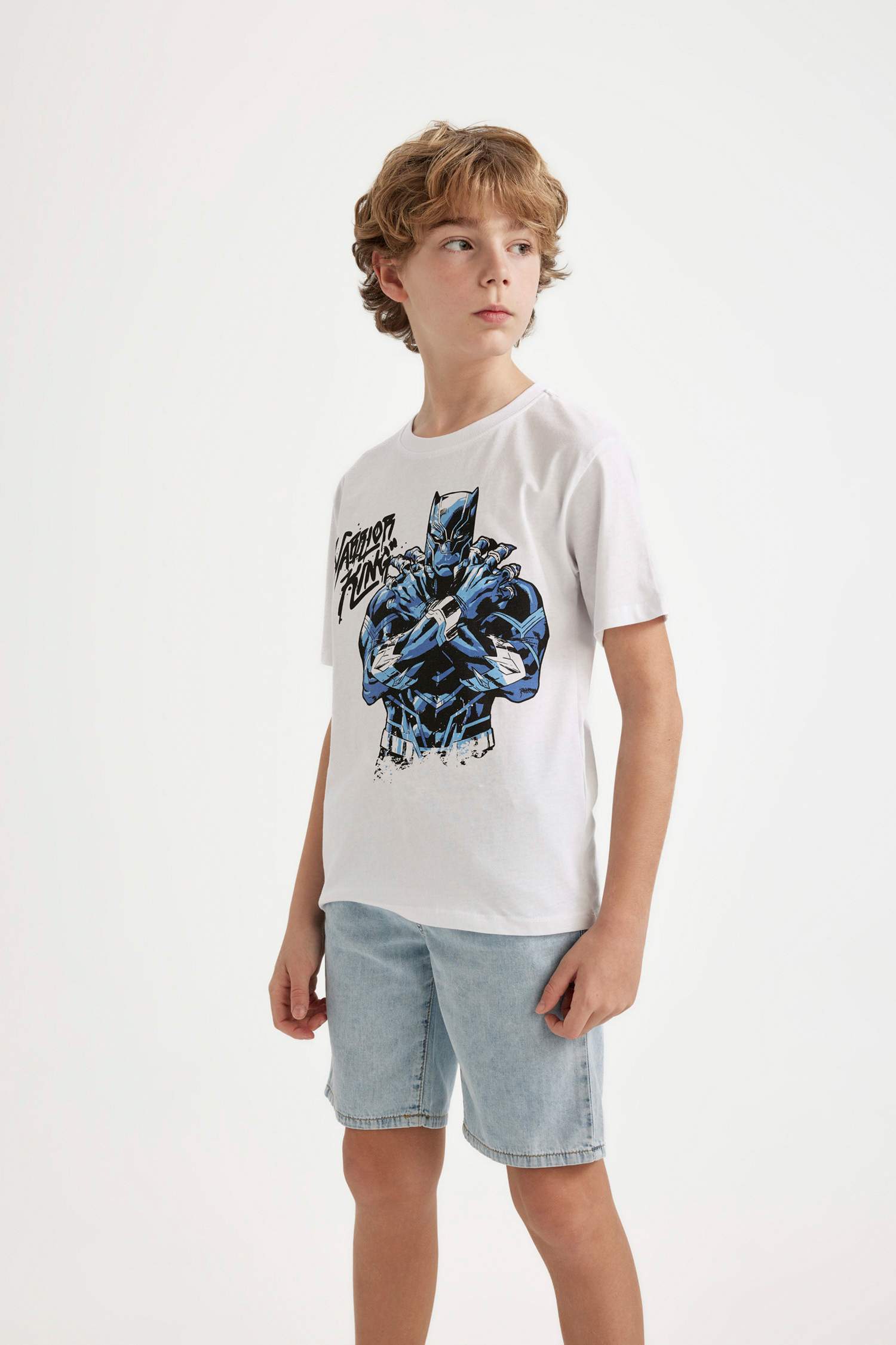 Boy Marvel Regular Fit Crew Neck Short Sleeve T-Shirt