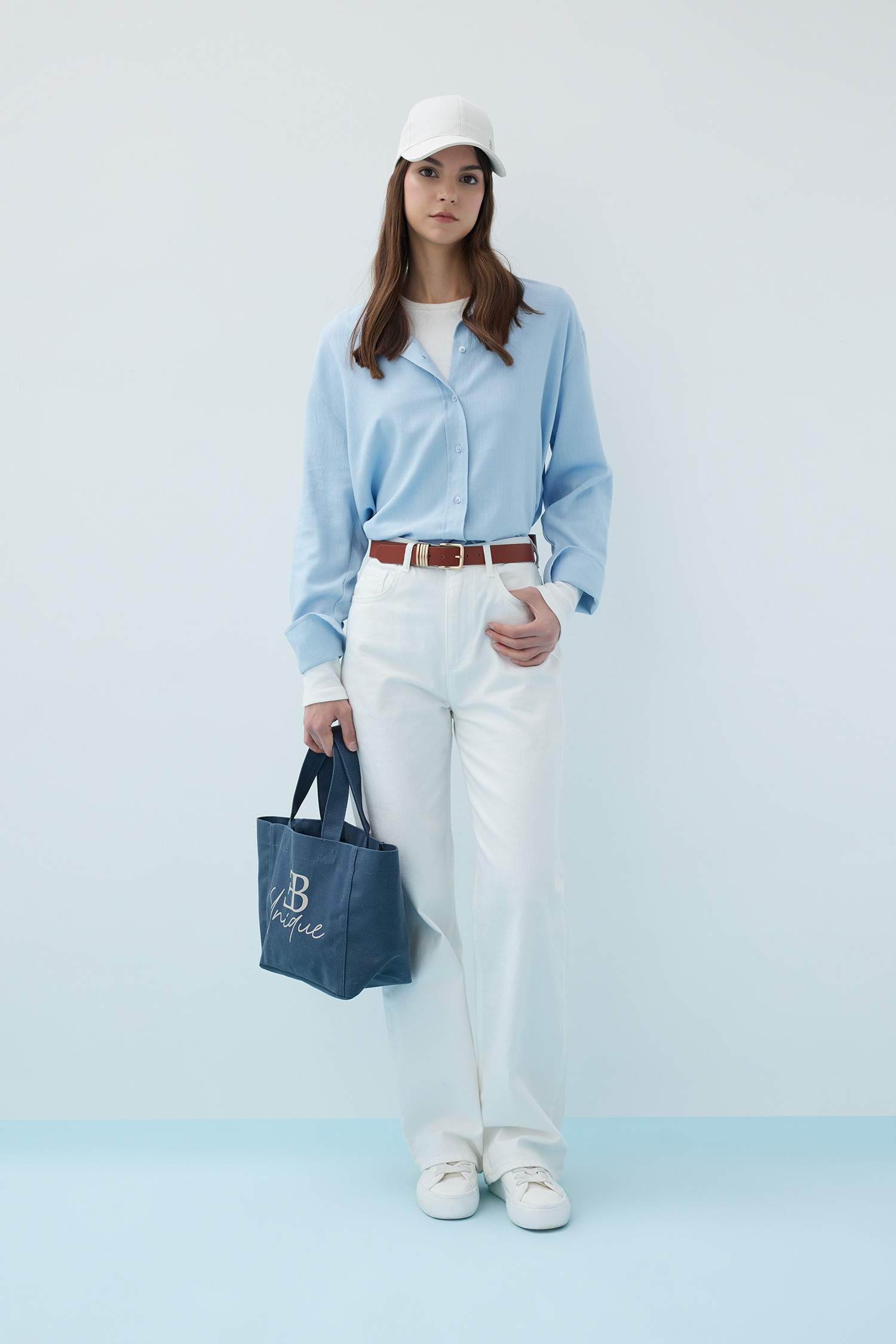 Relax Fit linen Long Sleeve Tunic