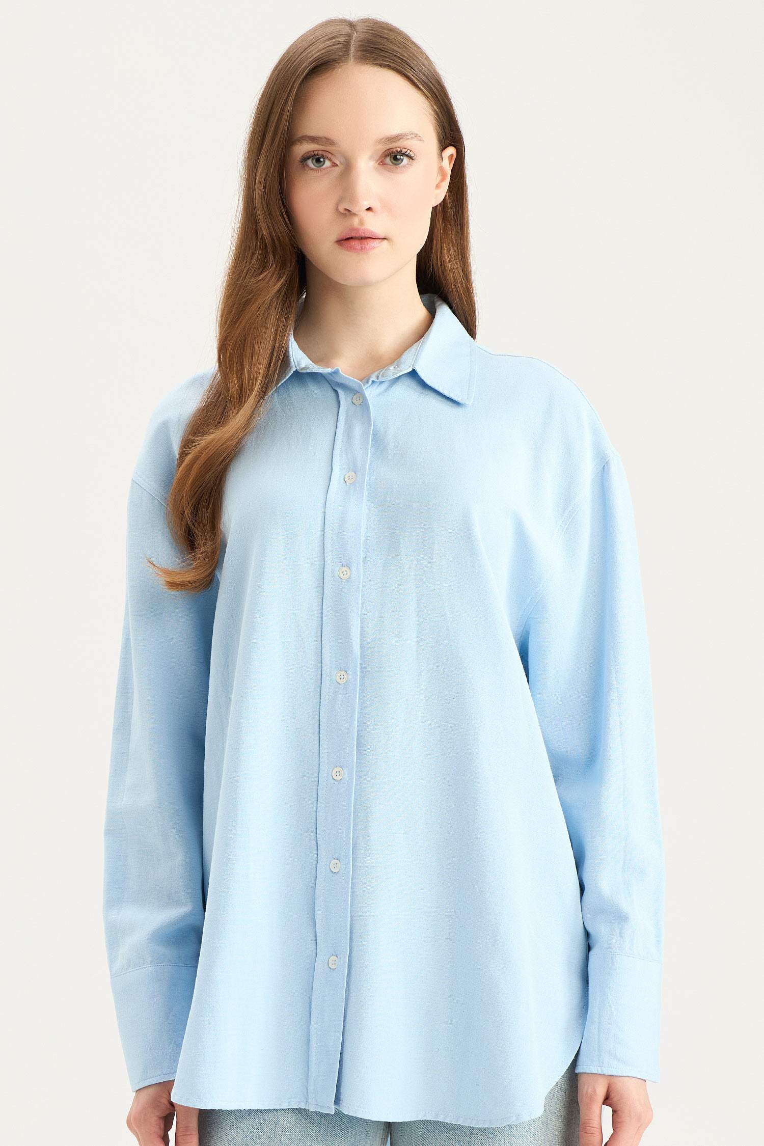 Relax Fit linen Long Sleeve Tunic