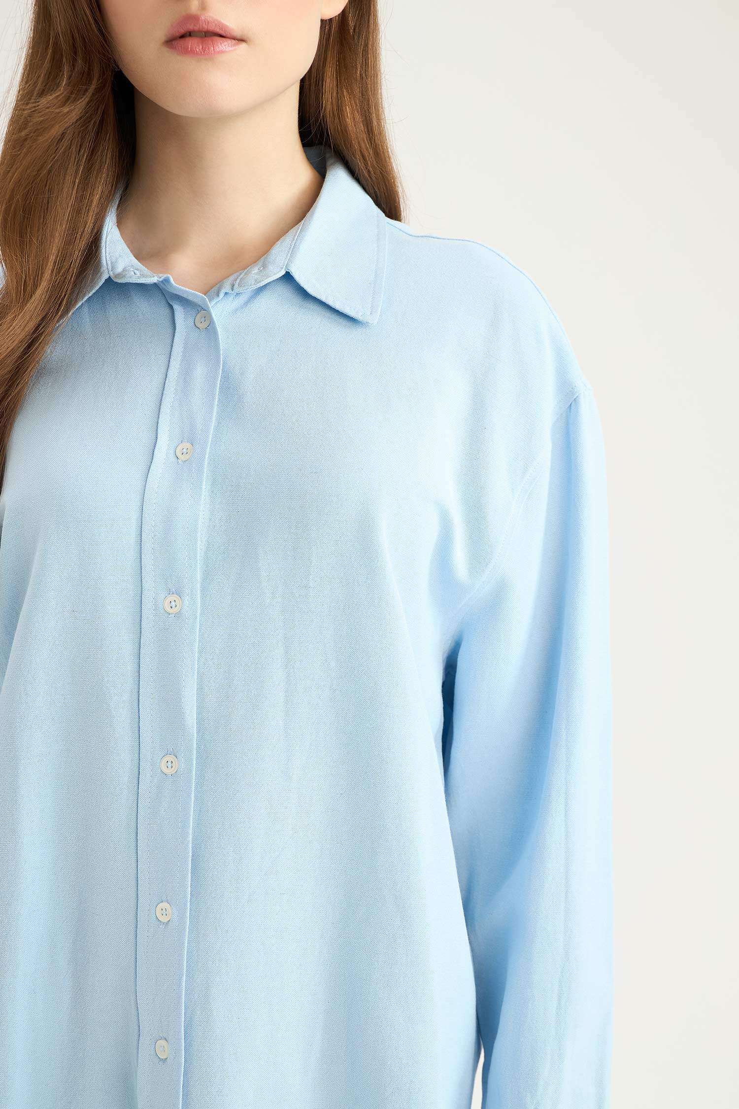 Relax Fit linen Long Sleeve Tunic