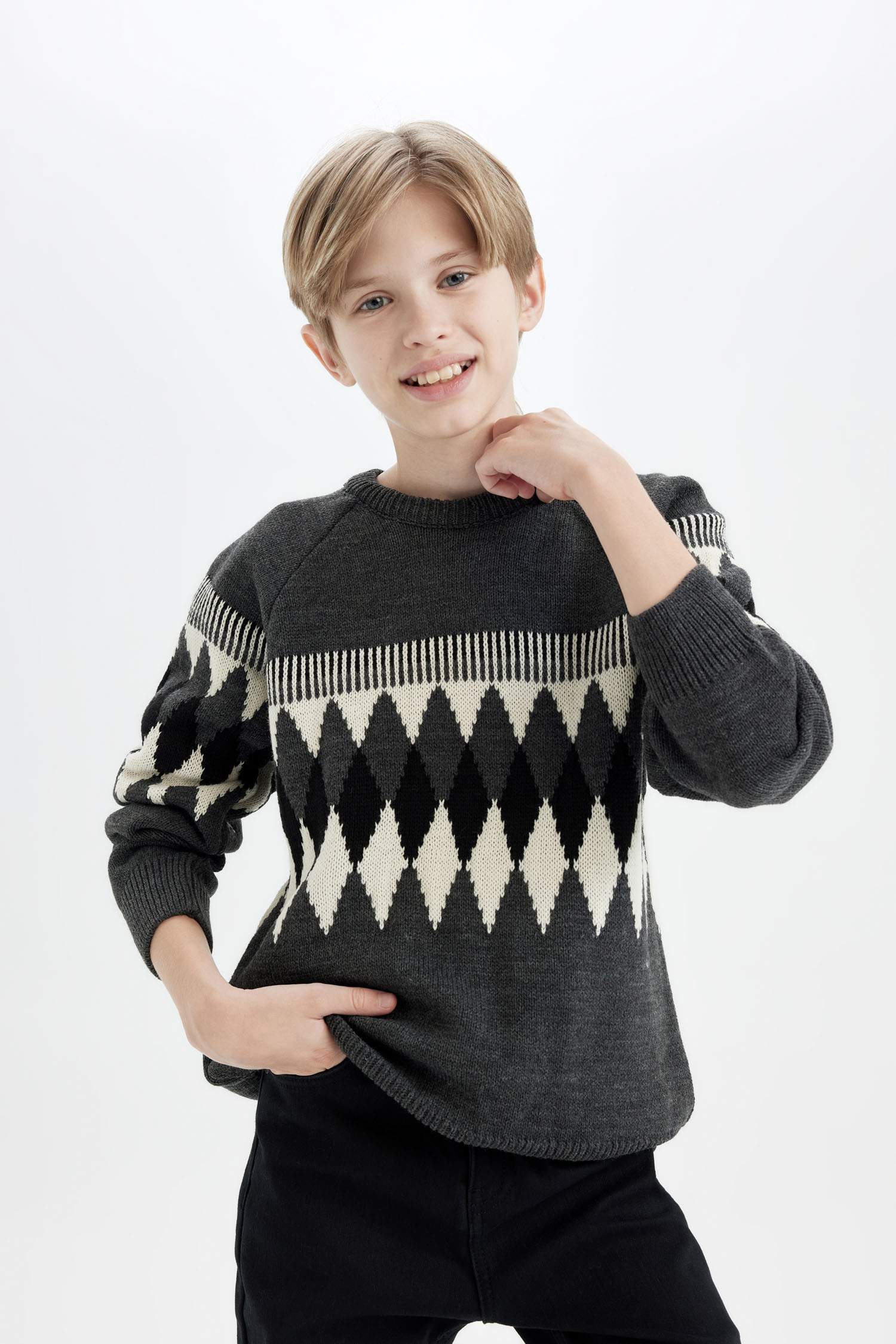 Boy Regular Fit Knitwear Pullover