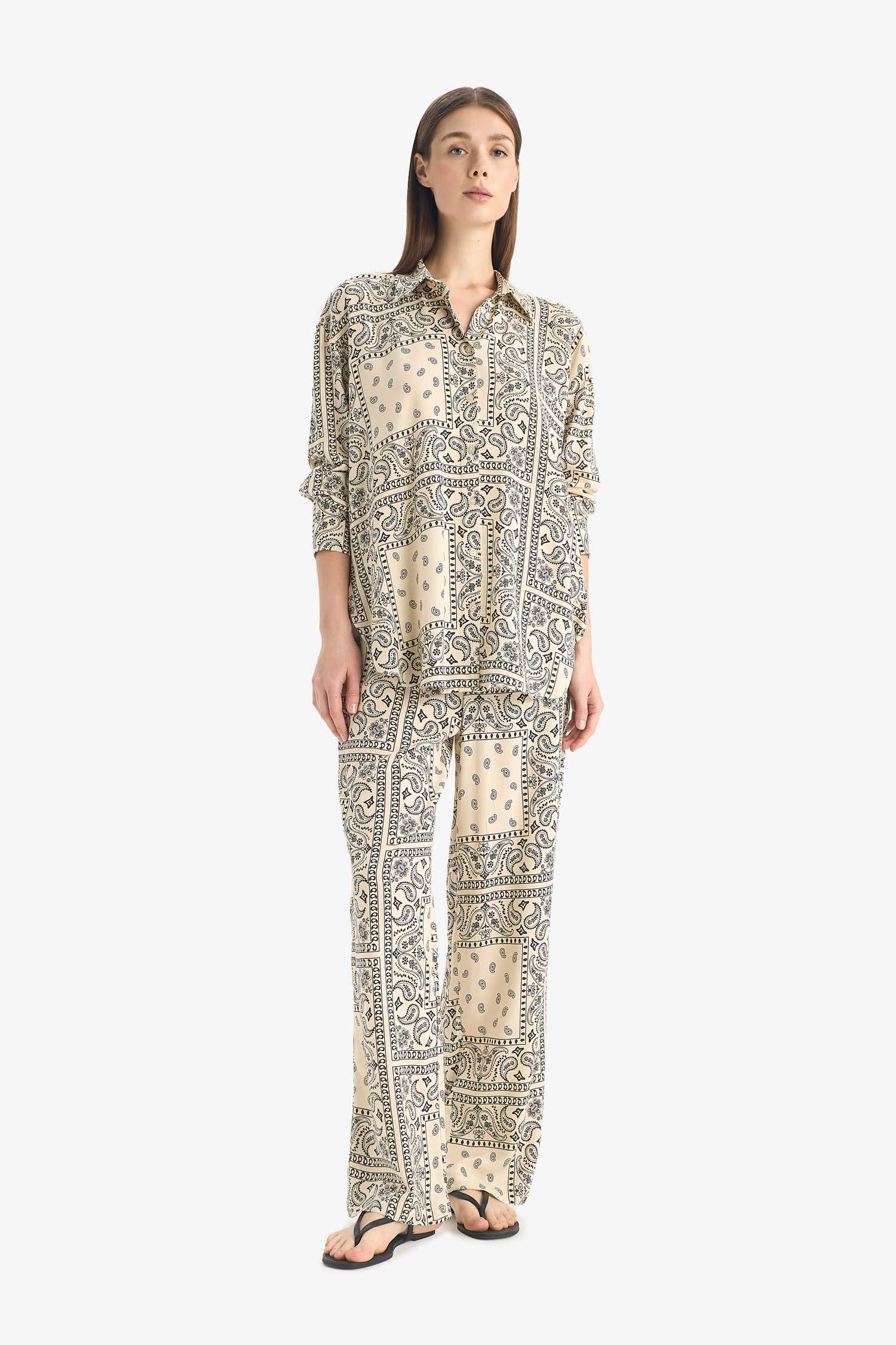 Paisley Viscose Beach Shirt