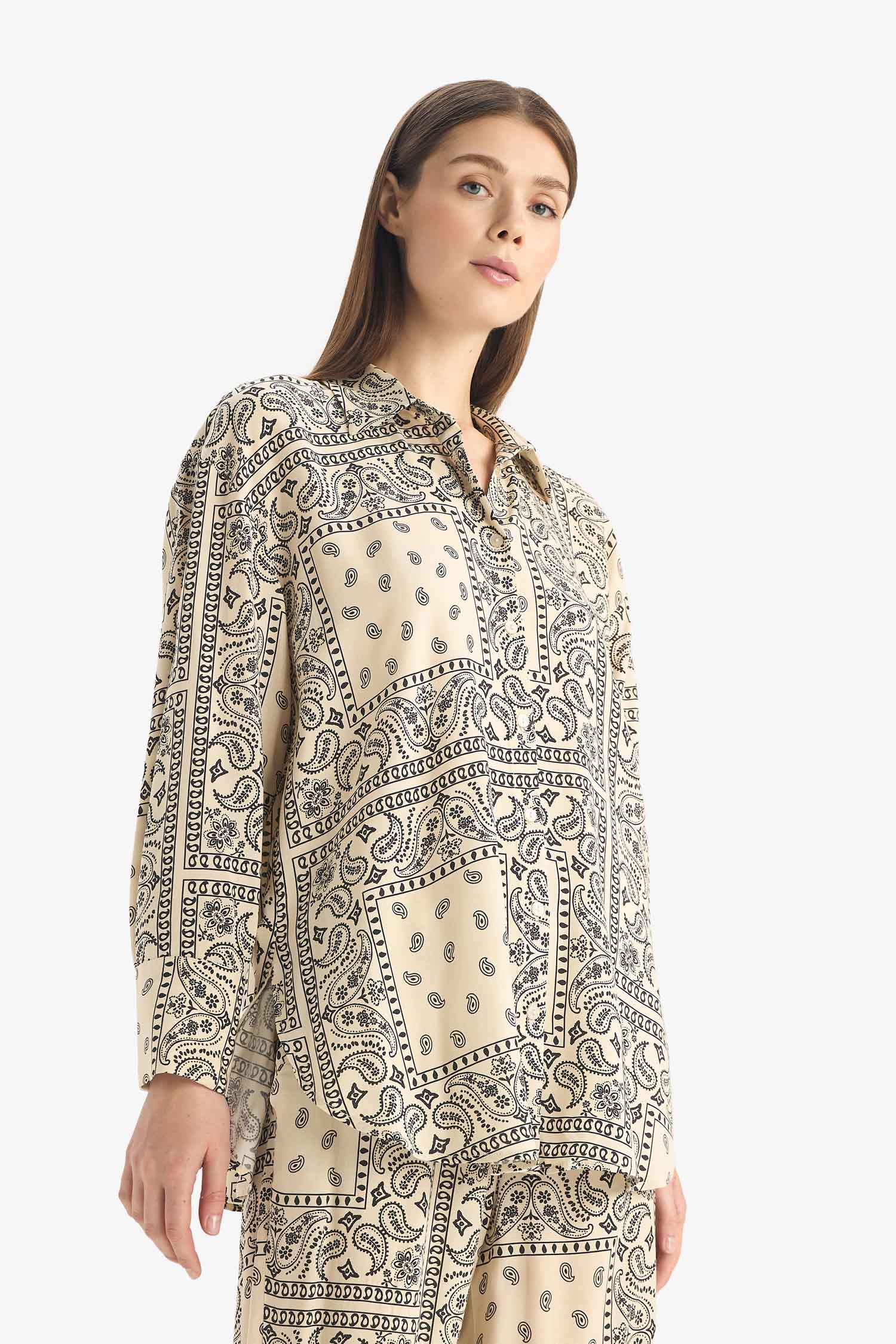 Paisley Viscose Beach Shirt