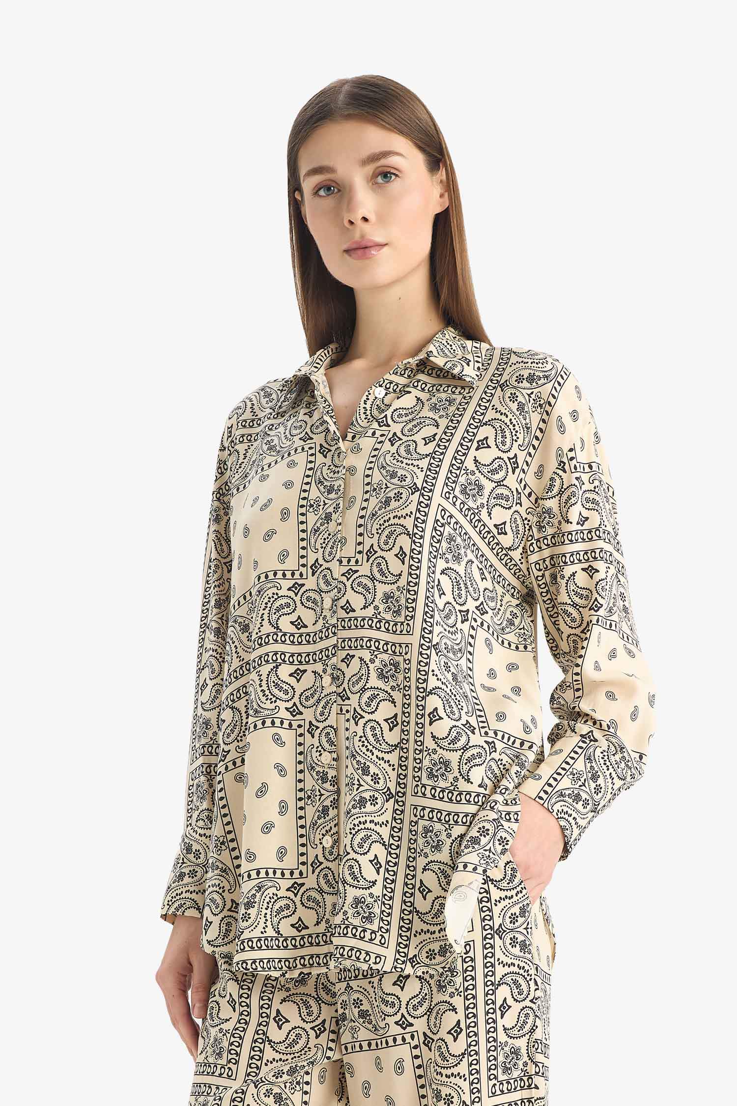 Paisley Viscose Beach Shirt