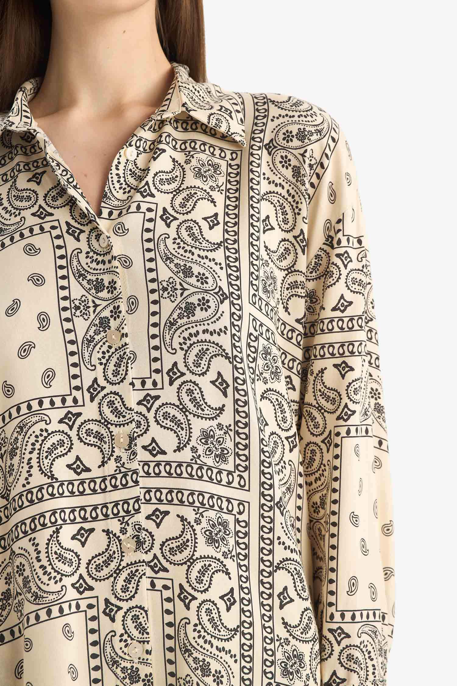 Paisley Viscose Beach Shirt