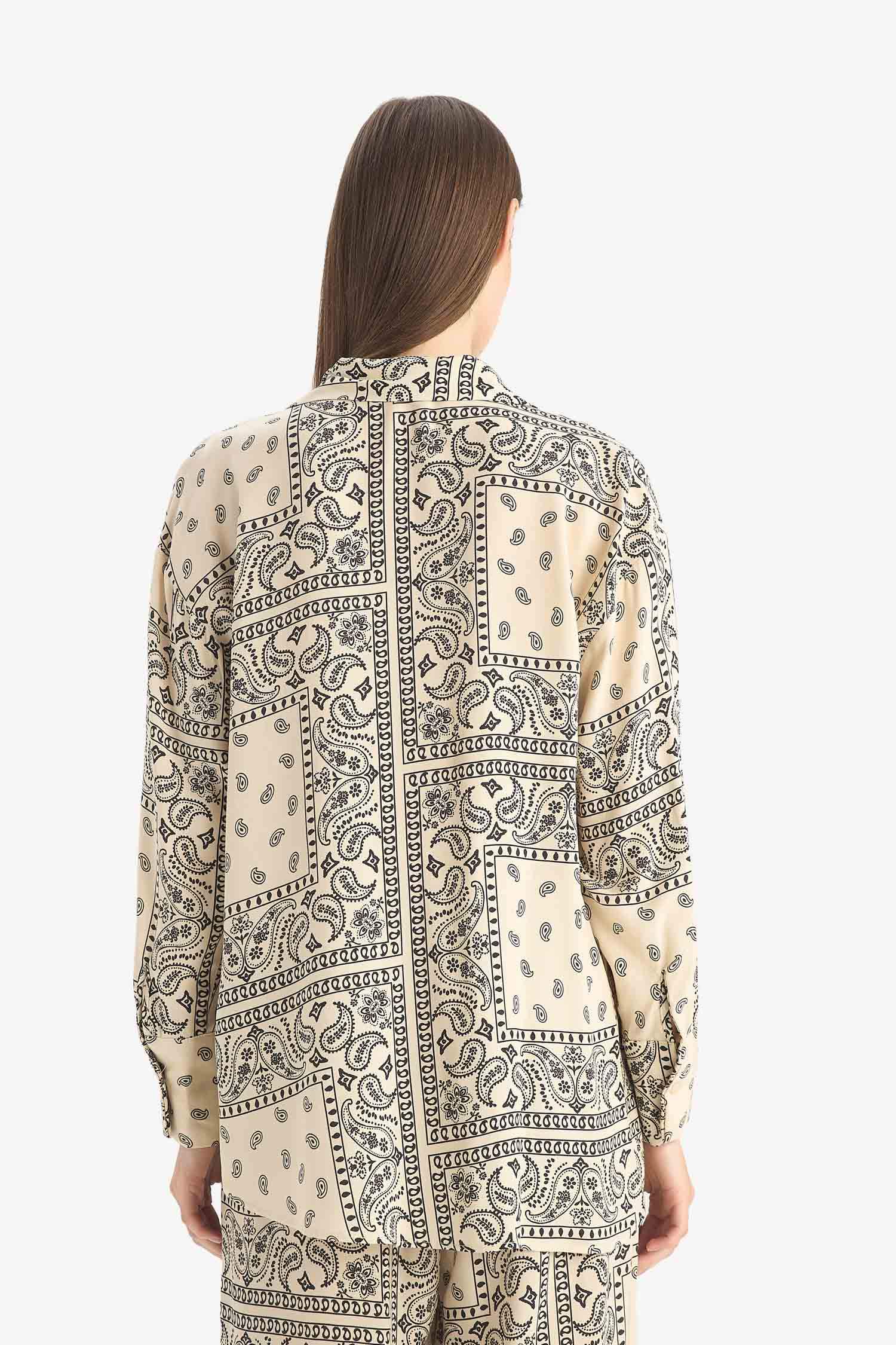 Paisley Viscose Beach Shirt