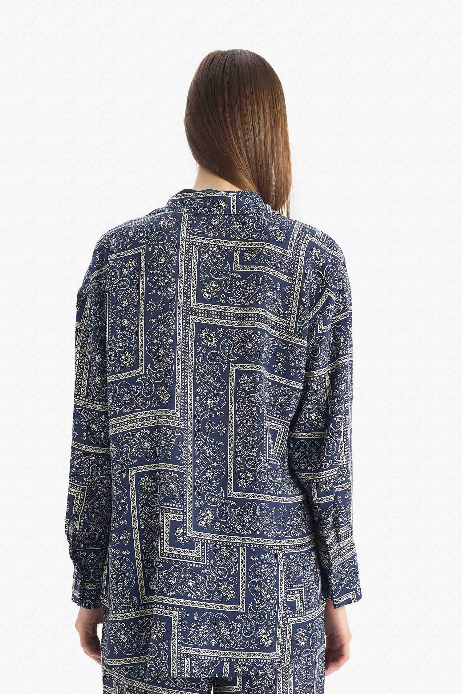 لبس بحر مطبوع فيسكوز قصة عادية من Fall in Love