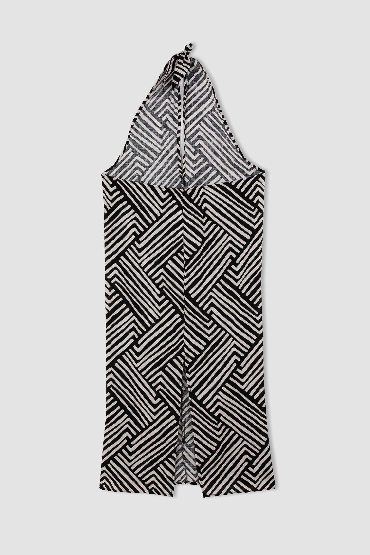 Regular Fit Çizgili Pamuklu Pareo-Fall in Love