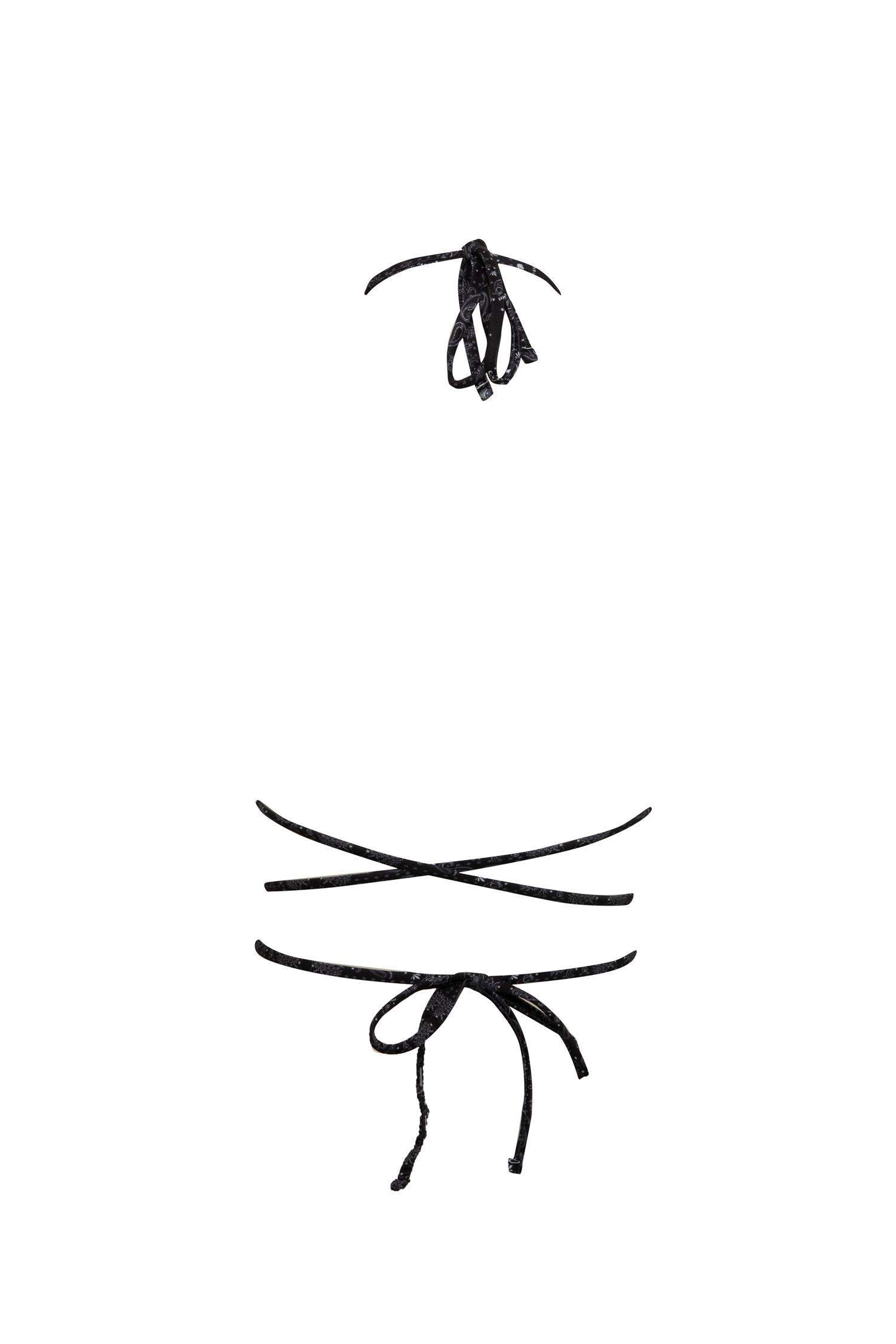 Regular Fit Paisley Bikini Top