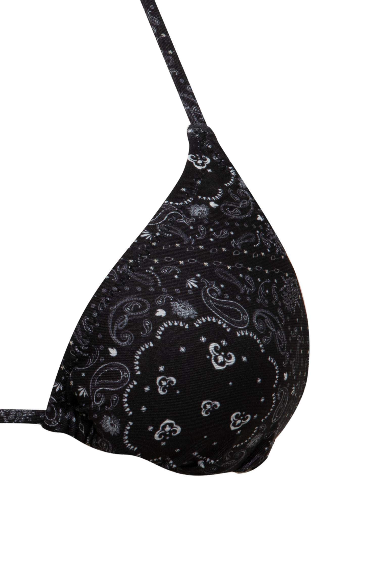 Regular Fit Paisley Bikini Top