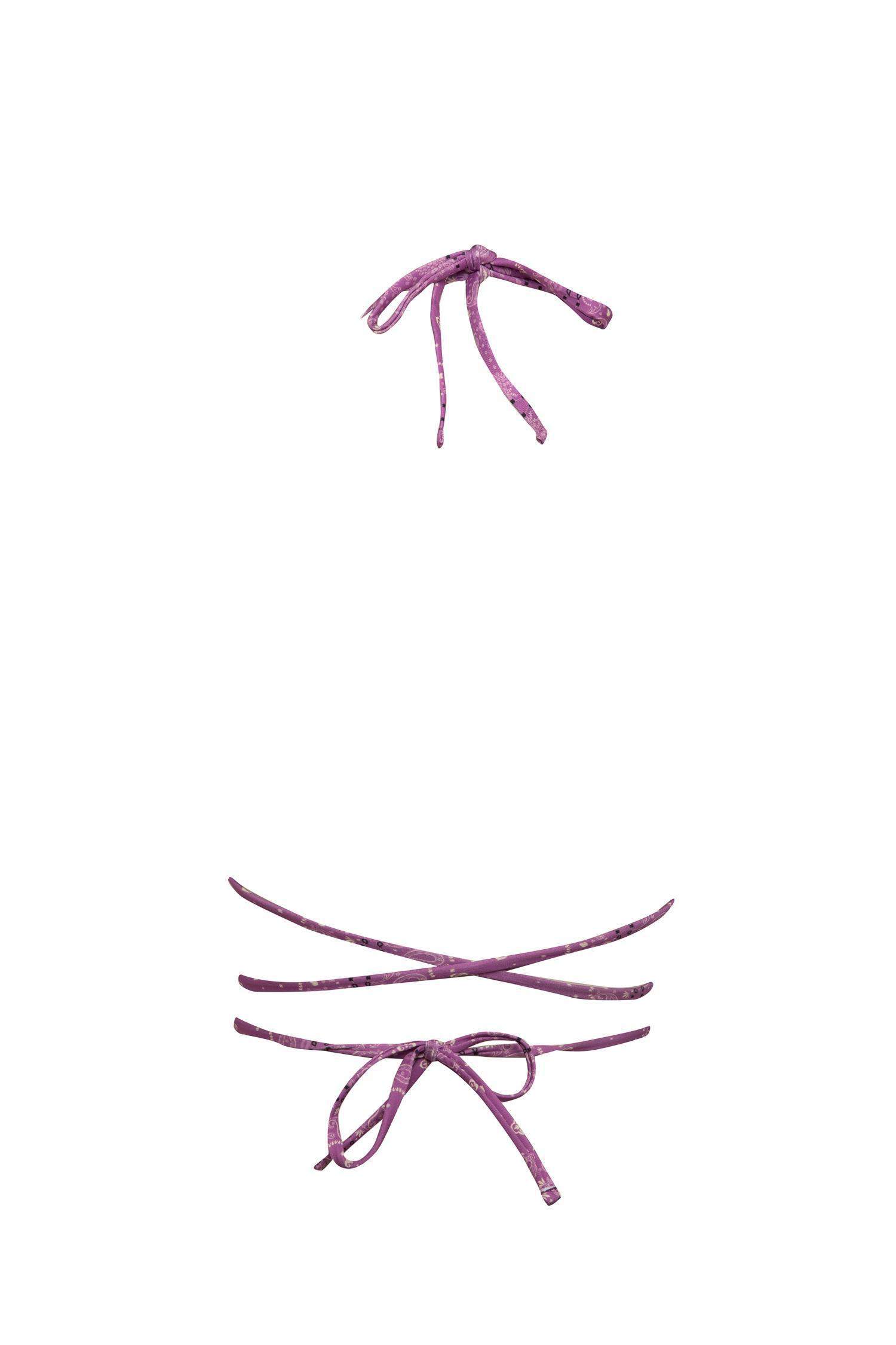 بكيني توب مطبوع قصة عادية من Fall In Love