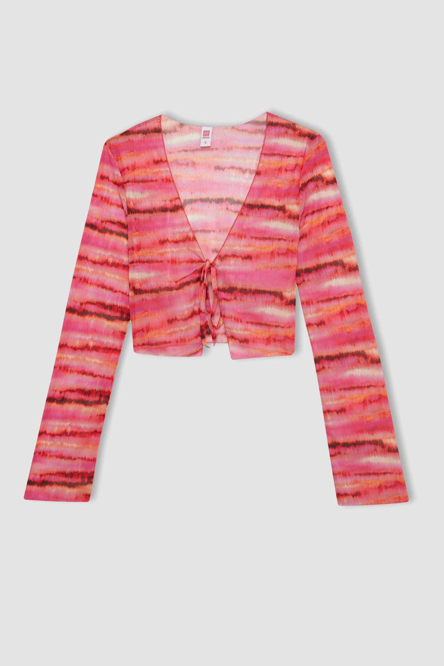 Gradient Tulle Beach Cardigan