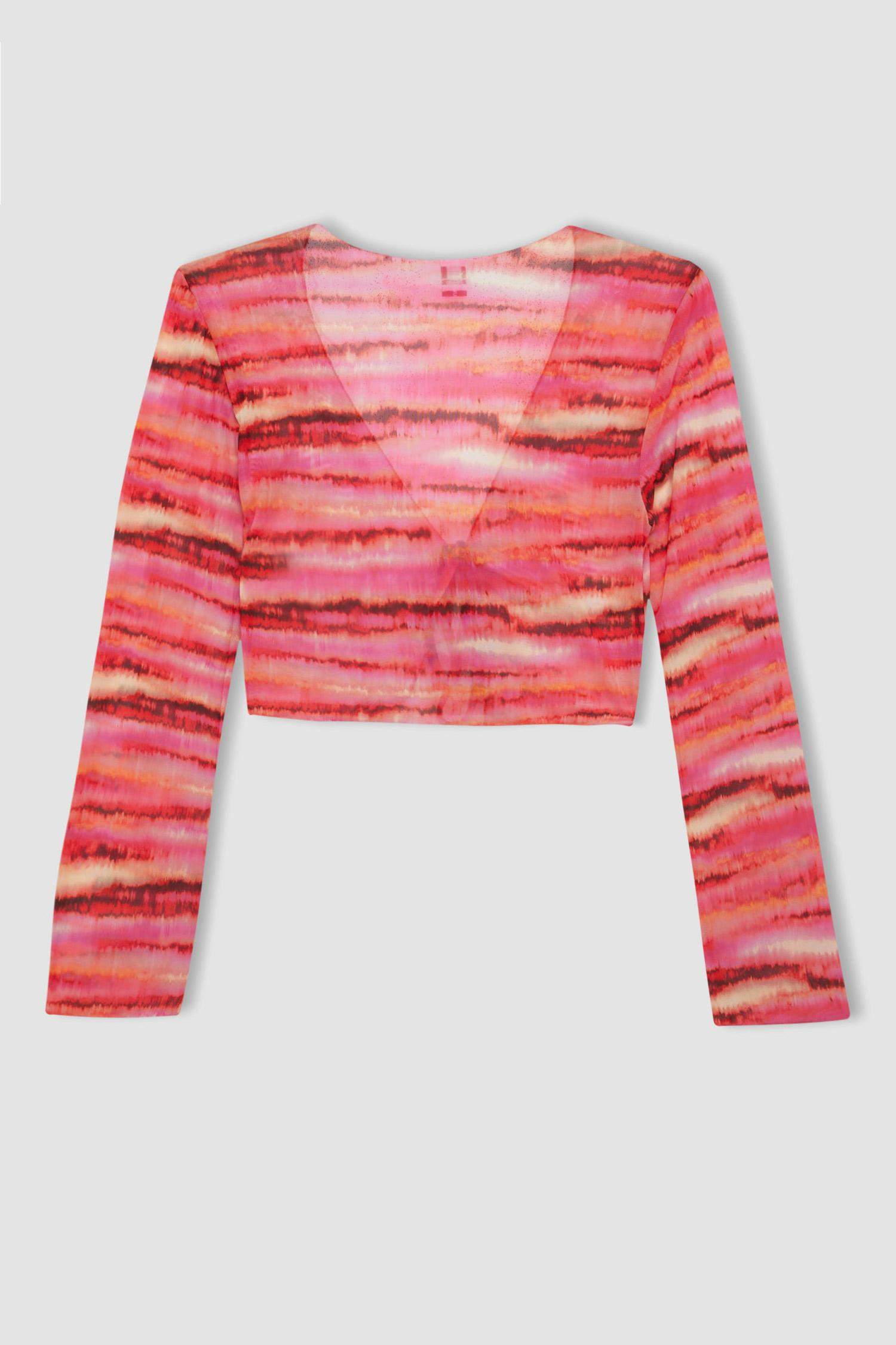 Gradient Tulle Beach Cardigan