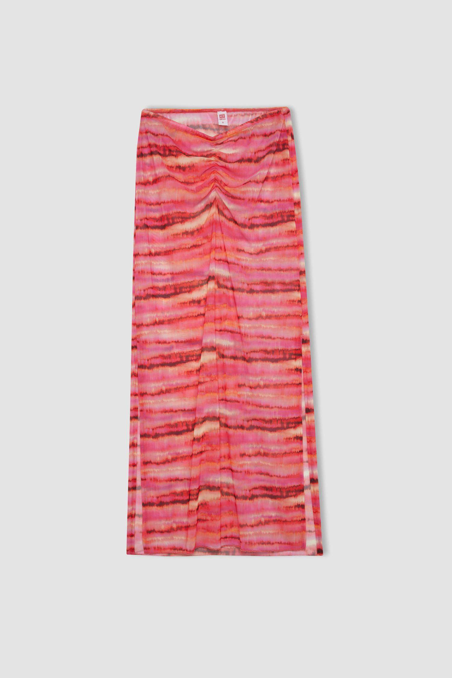 Gradient Tulle Maxi Beach Skirt