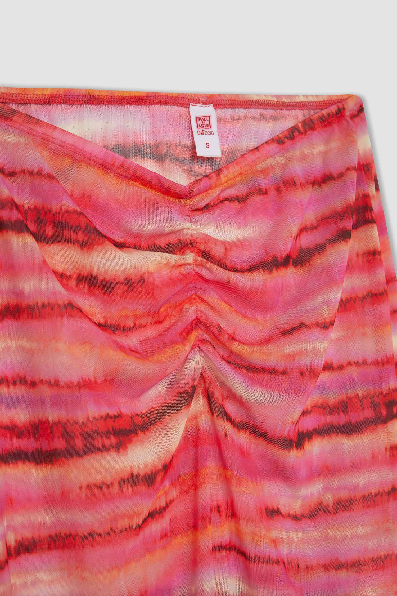 Gradient Tulle Maxi Beach Skirt