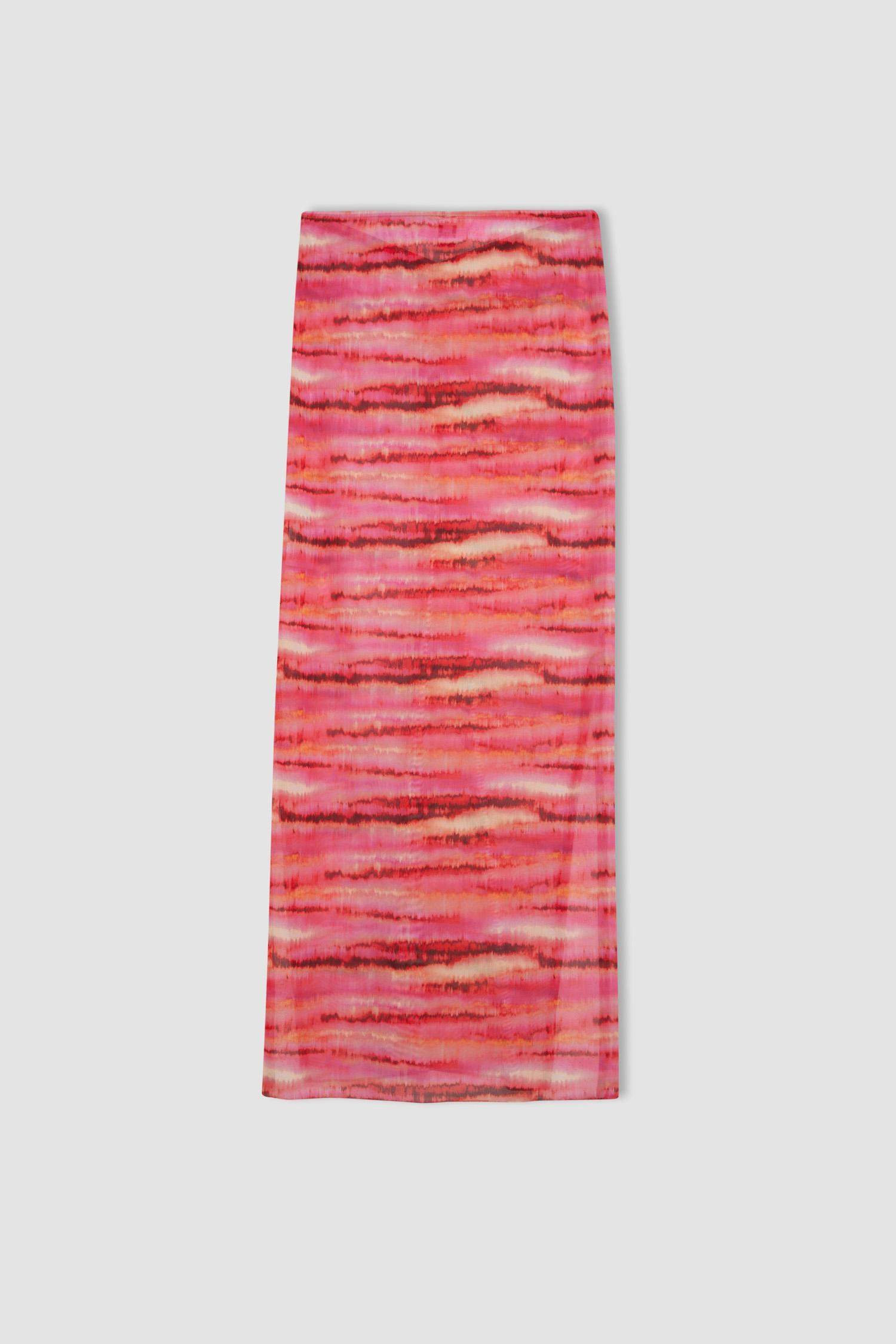 Gradient Tulle Maxi Beach Skirt