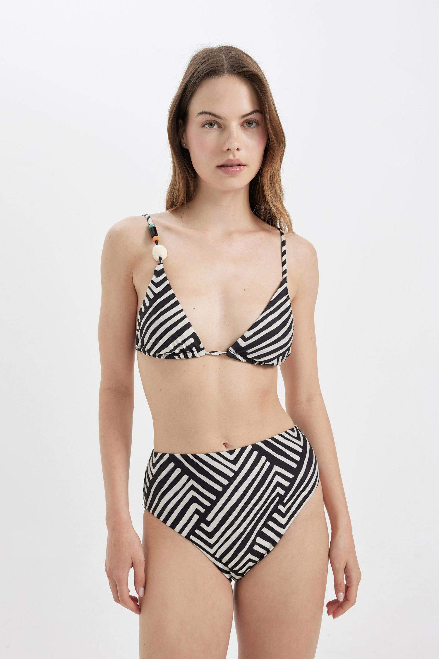 Fall in Love Regular Fit Striped Bikini Bottom