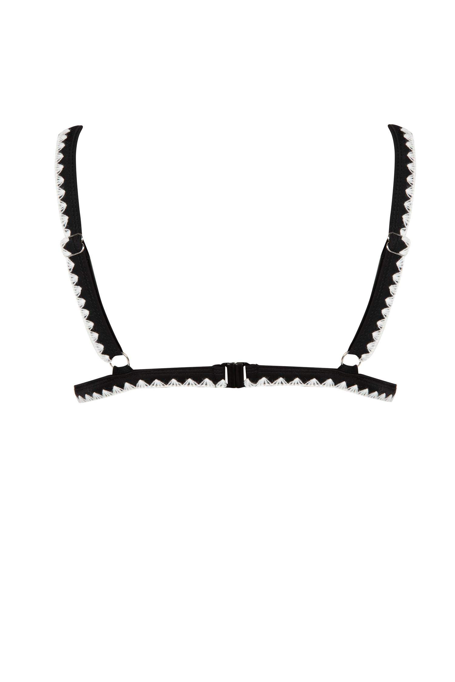 Regular Fit Nakışlı Bikini Üstü-Fall in Love