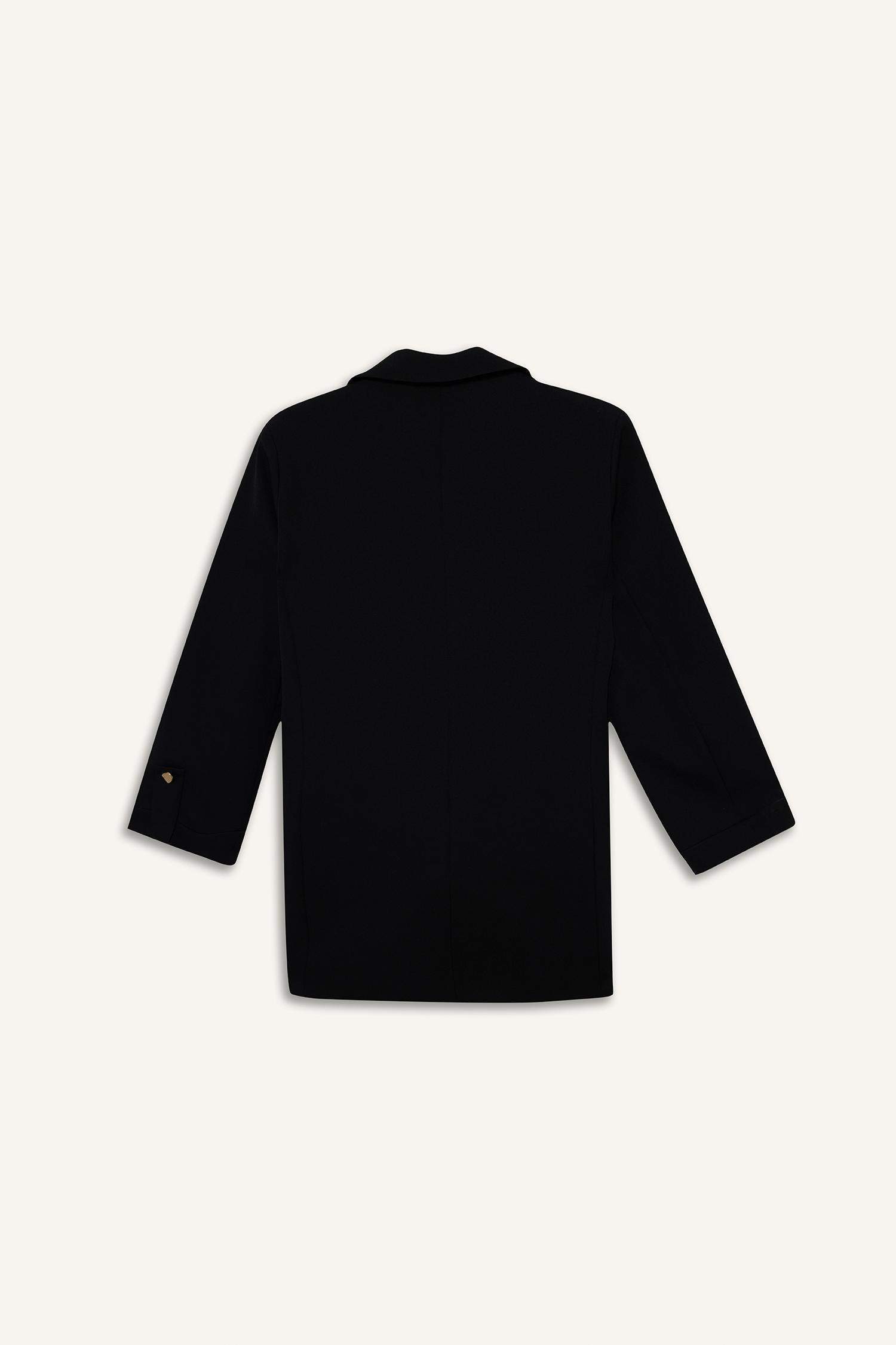 Loose Fit Jacket Collar Basic Blazer