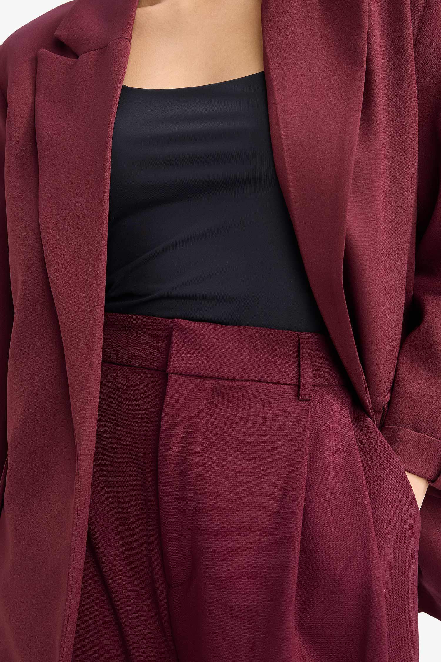 سترة بليزر قصة فضفاضة بياخة جاكيت