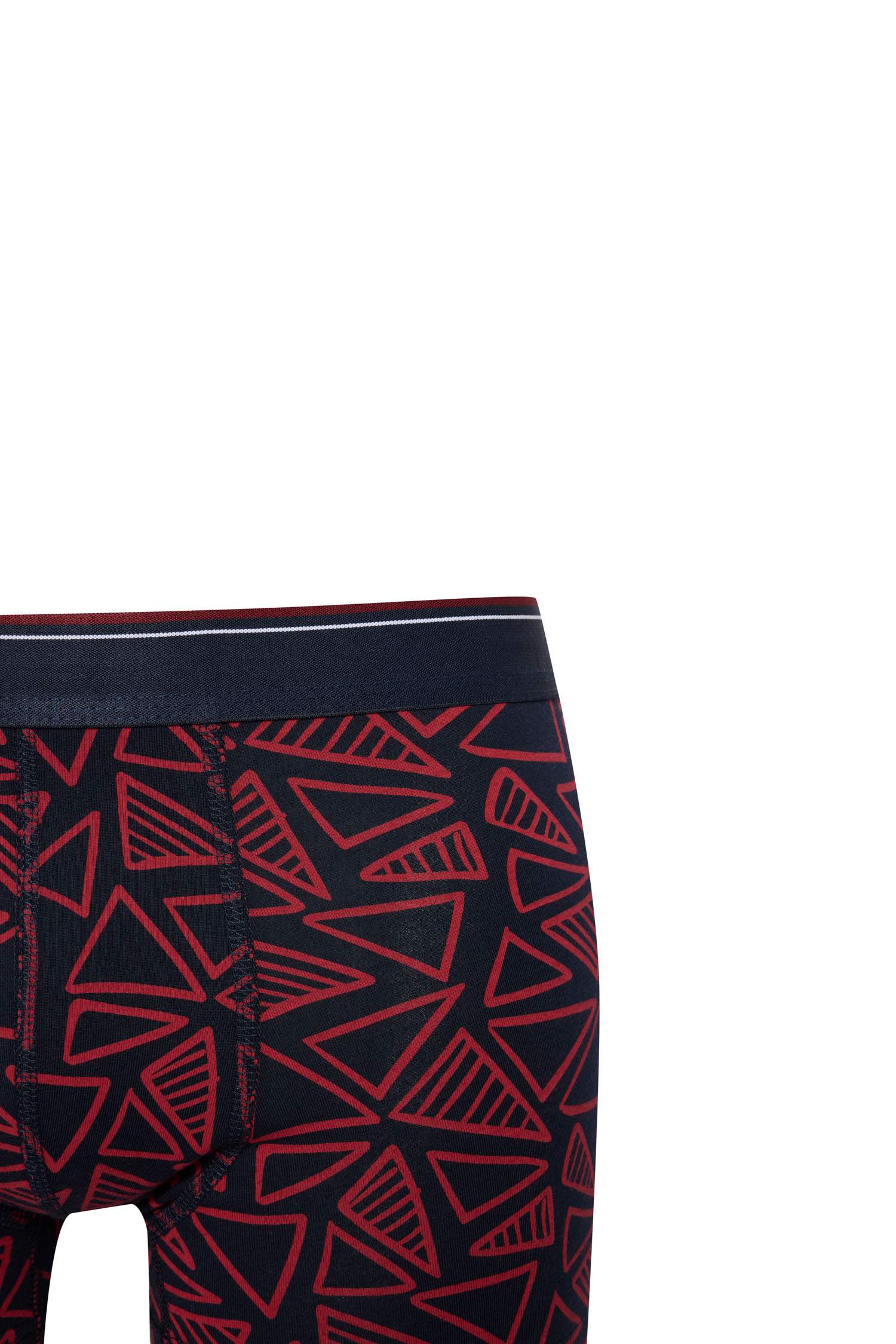 Regular Fit Baskılı 3'lü Boxer