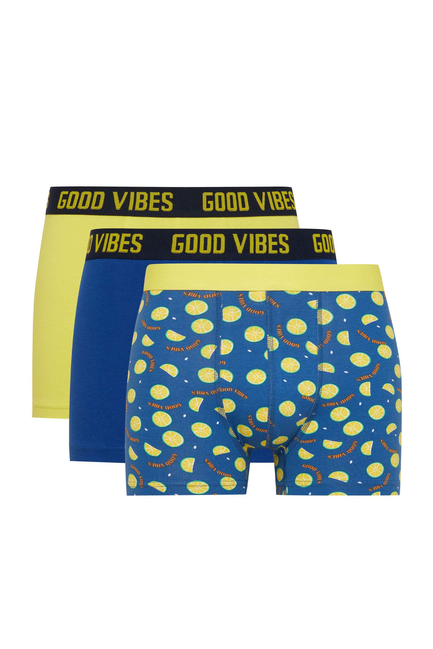 Regular Fit Desenli 3'lü Boxer