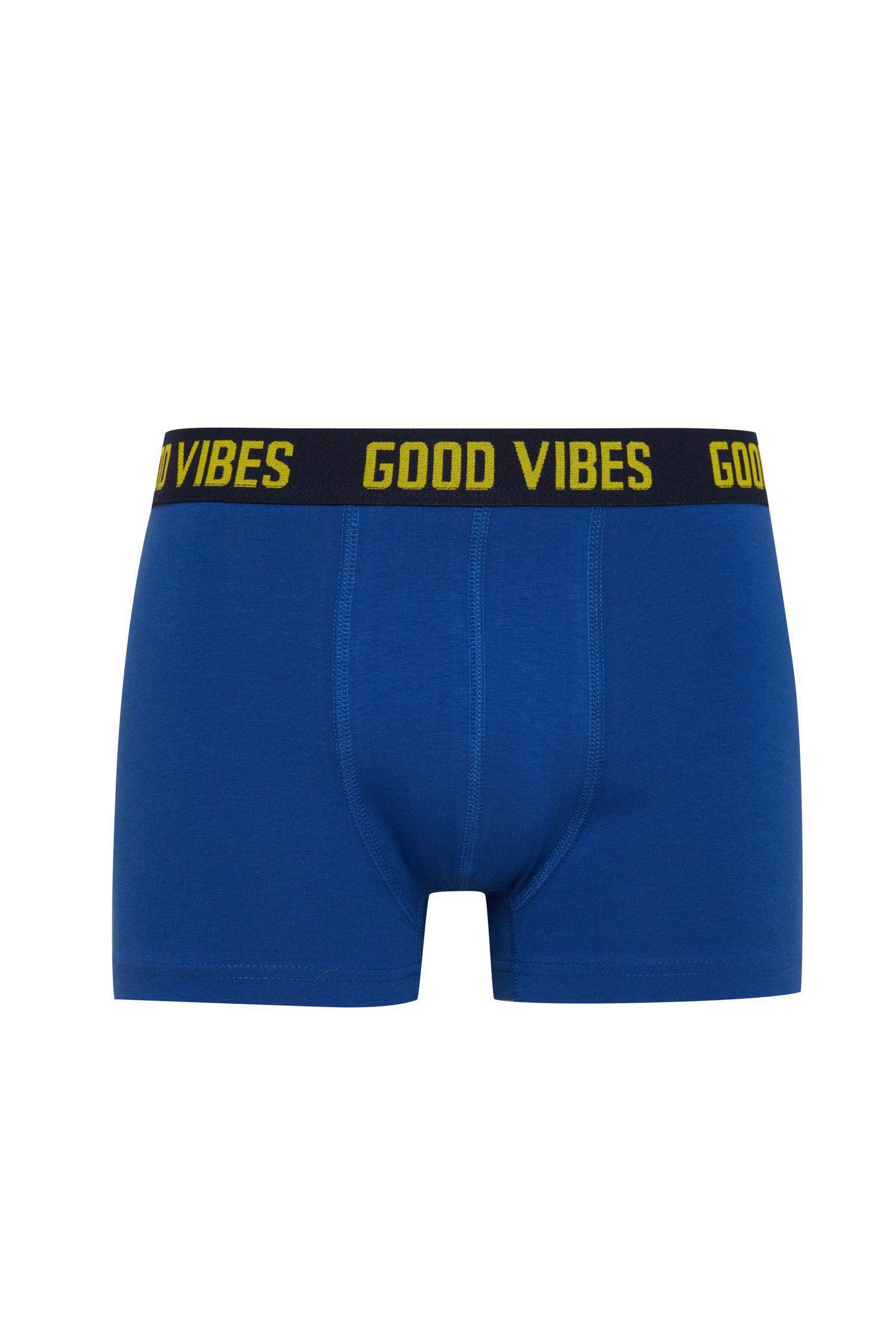 Regular Fit Desenli 3'lü Boxer