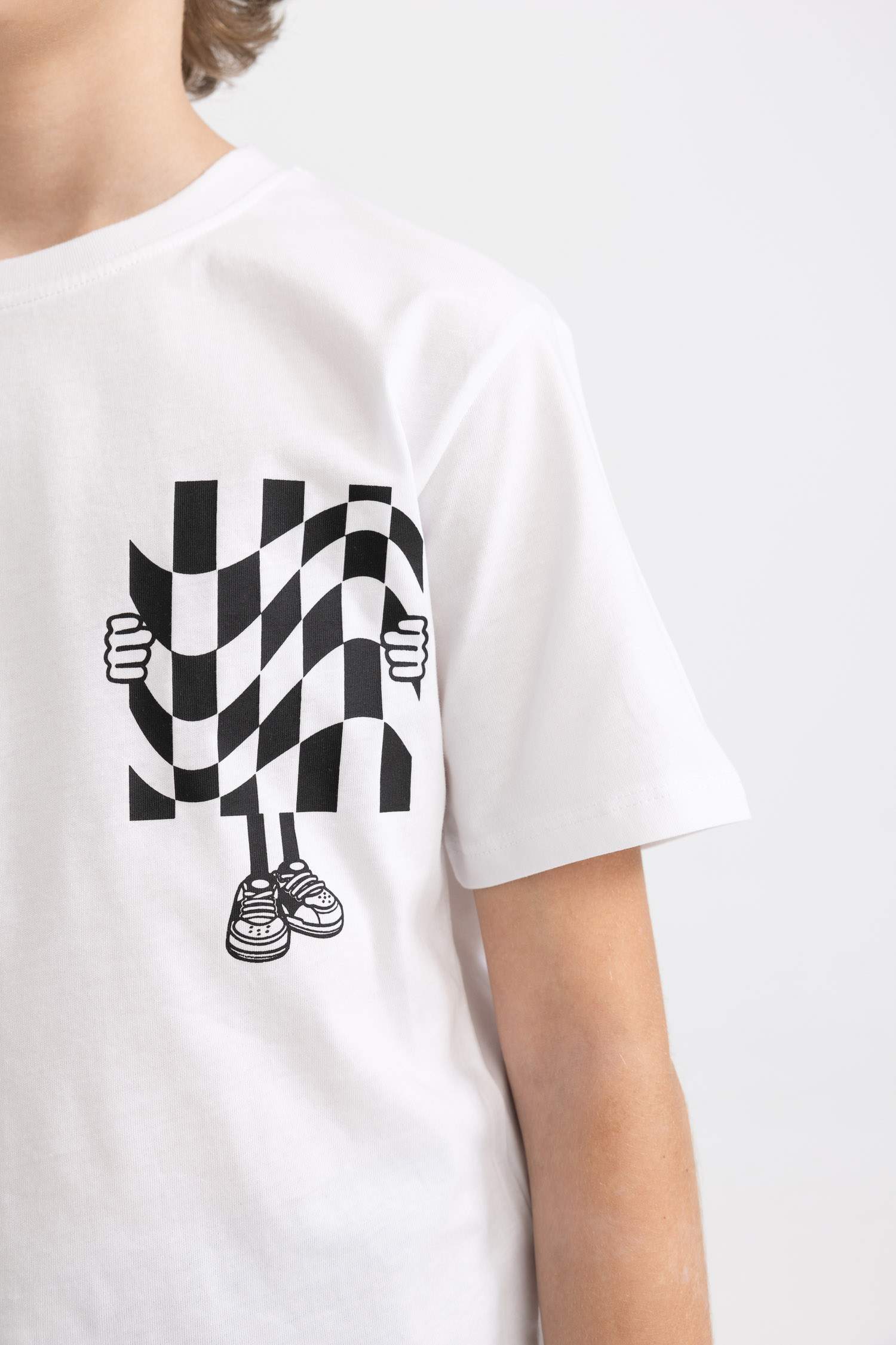 Boy Crew Neck Printed Short Sleeve T-Shirt