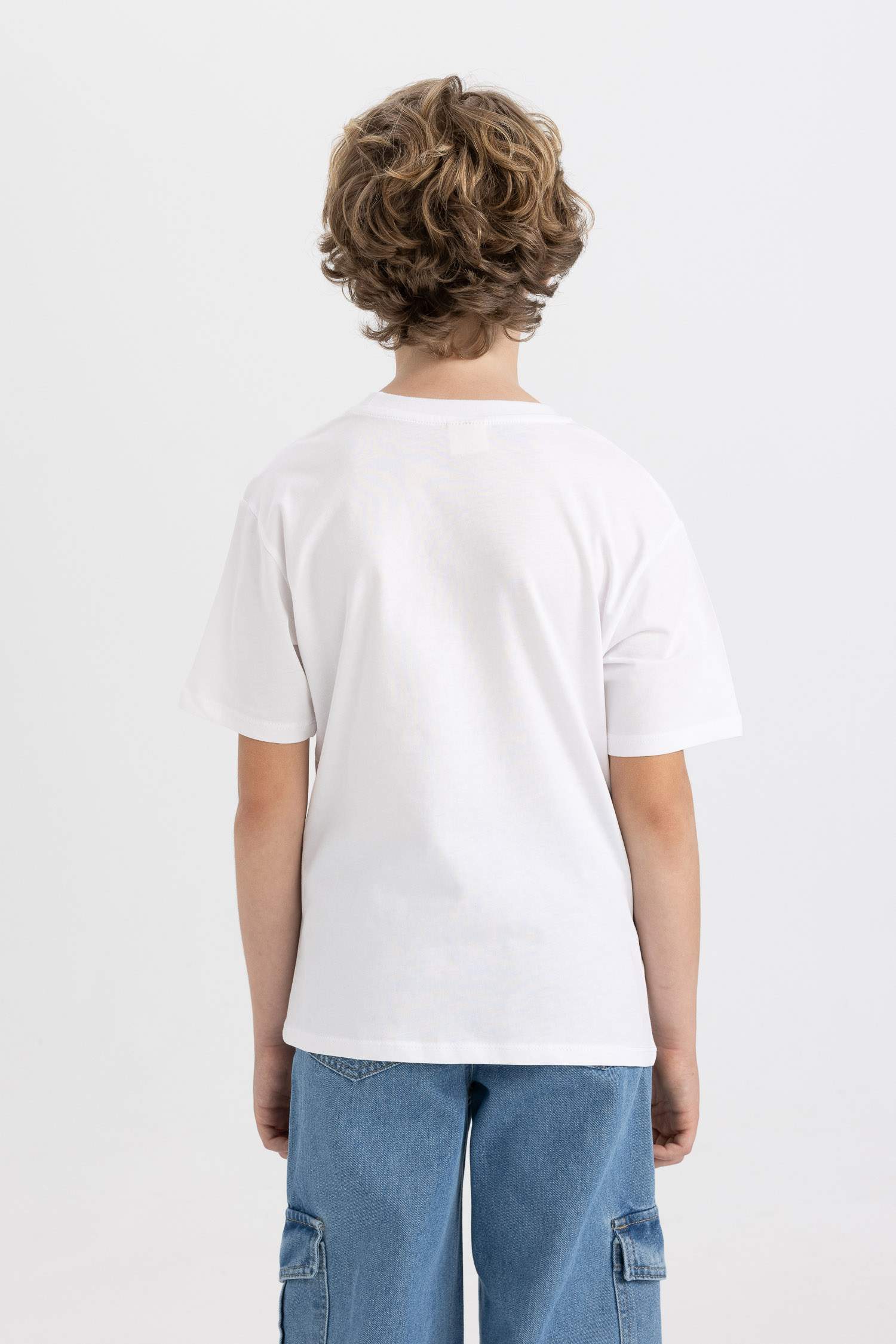 Boy Crew Neck Printed Short Sleeve T-Shirt