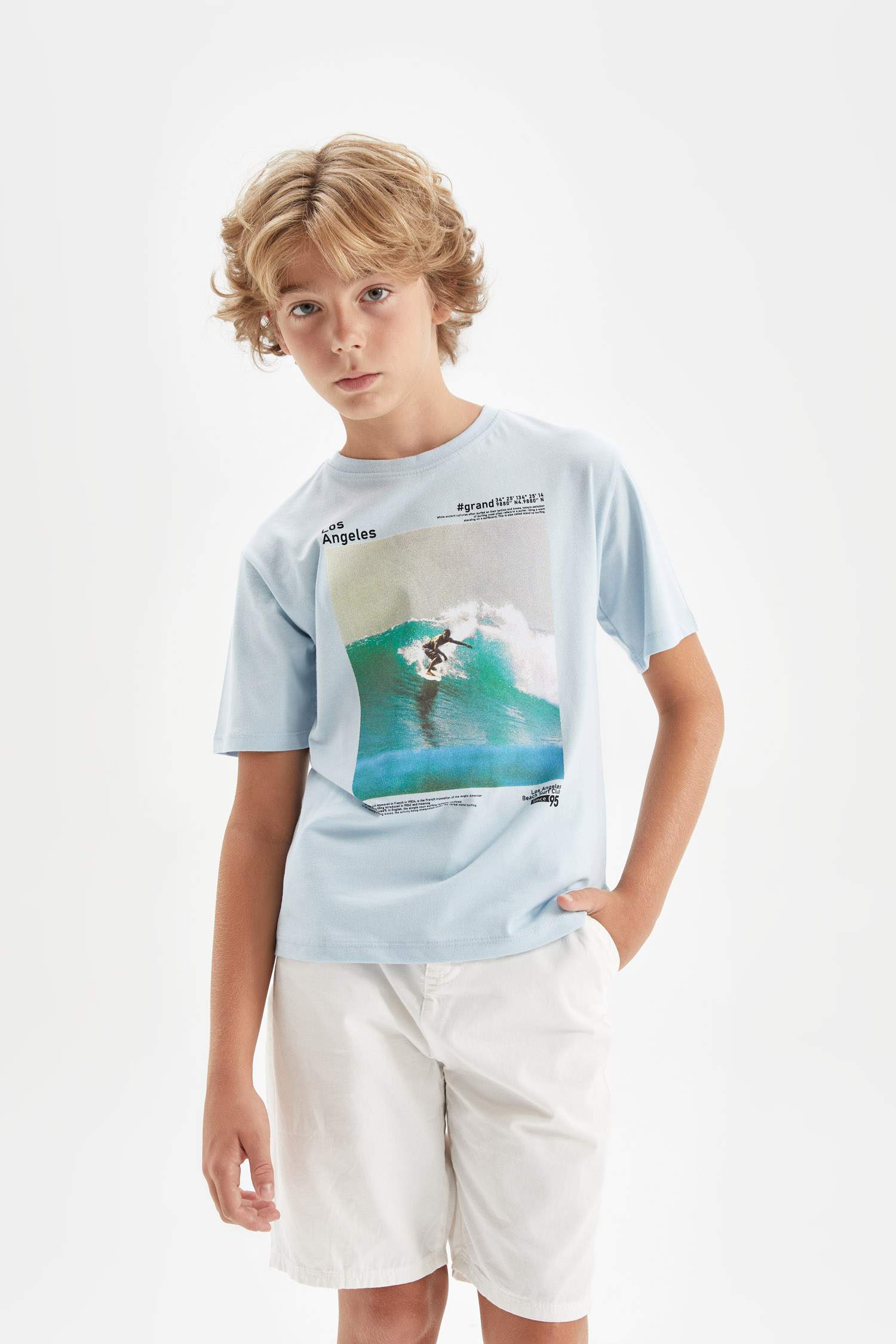 Boy Crew Neck Printed Short Sleeve T-Shirt