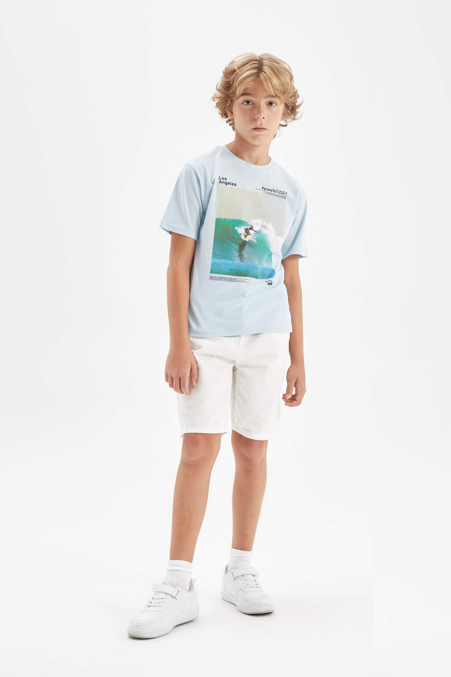 Boy Crew Neck Printed Short Sleeve T-Shirt