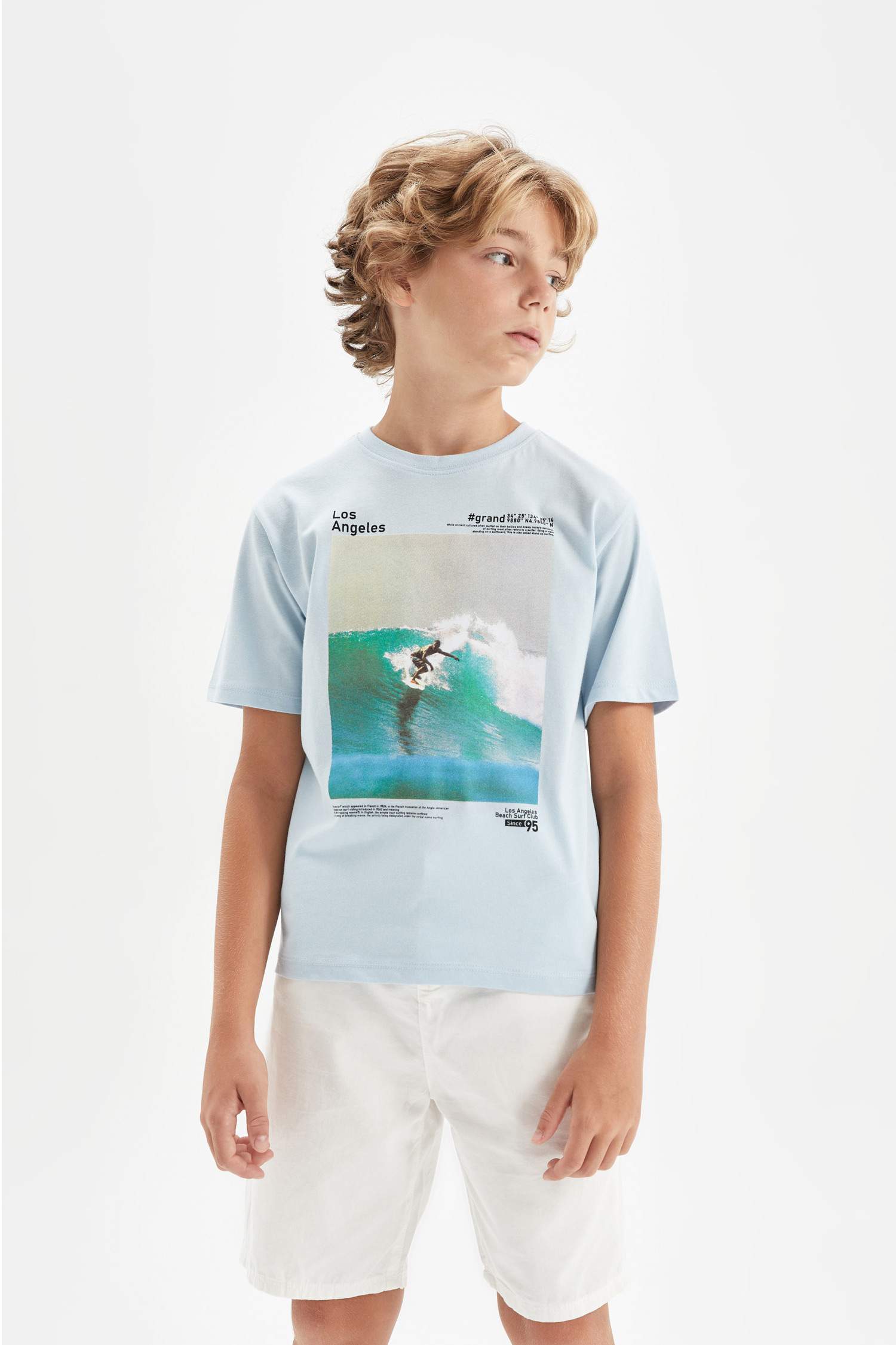 Boy Crew Neck Printed Short Sleeve T-Shirt