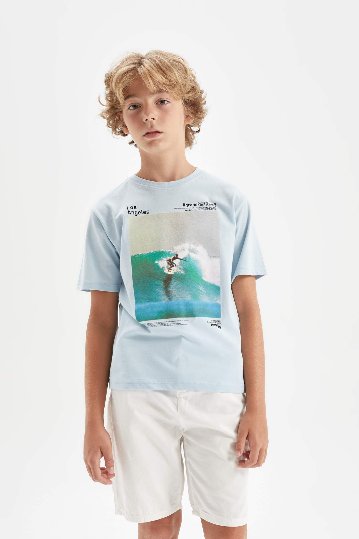 Boy Crew Neck Printed Short Sleeve T-Shirt