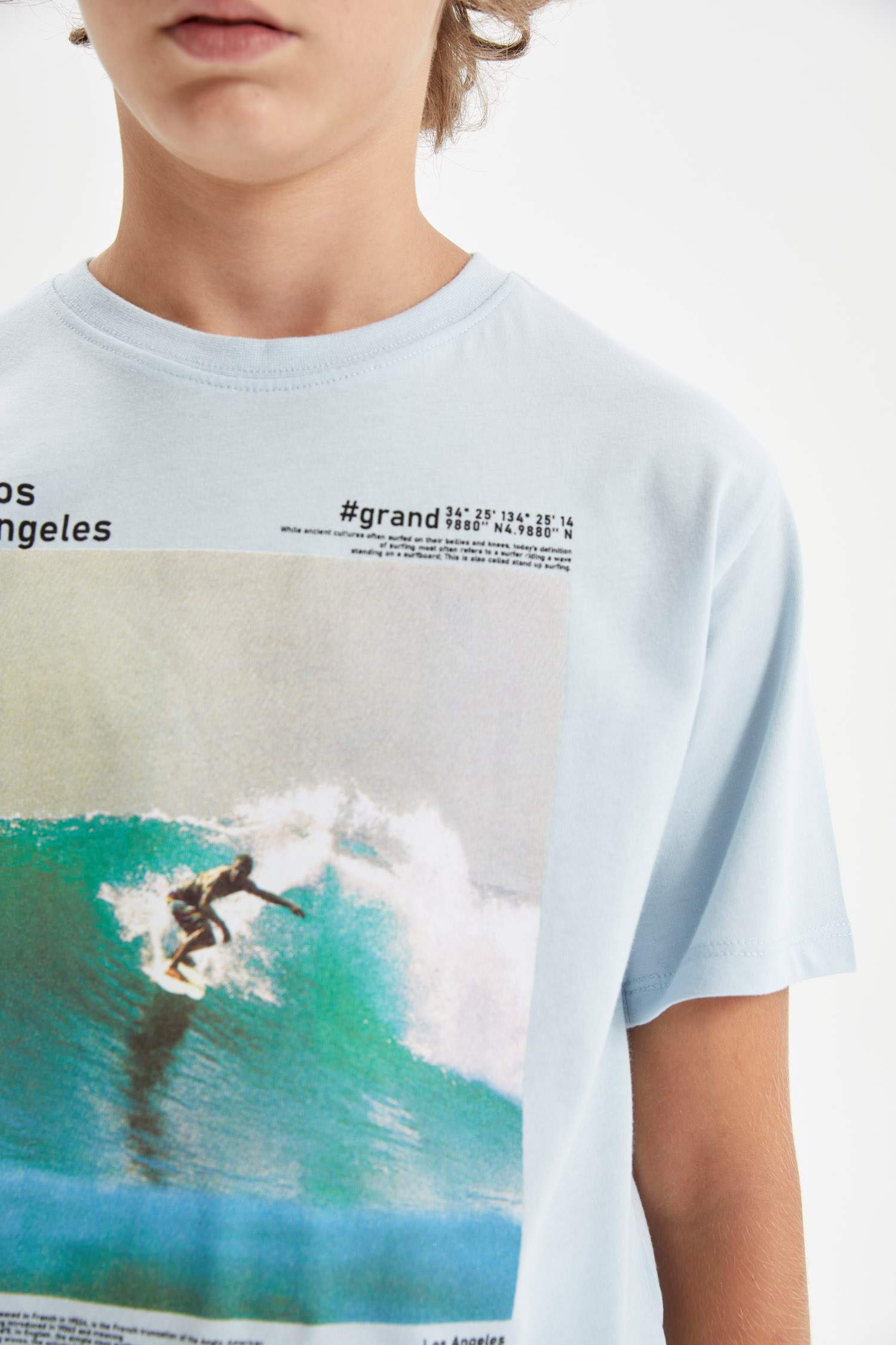 Boy Crew Neck Printed Short Sleeve T-Shirt