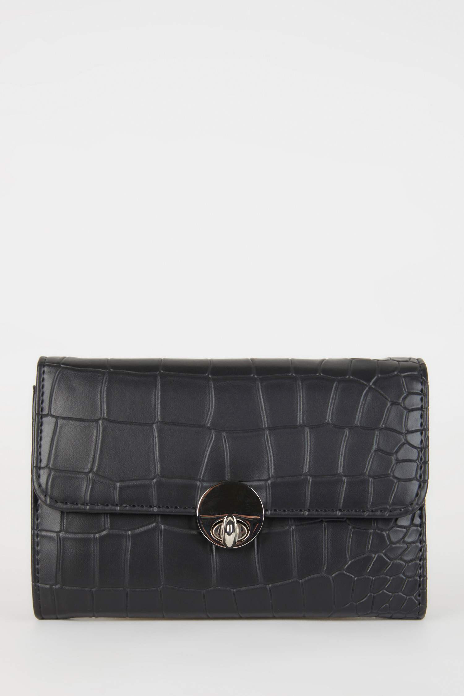 Kadın Kroko Desenli Suni Deri Cüzdan