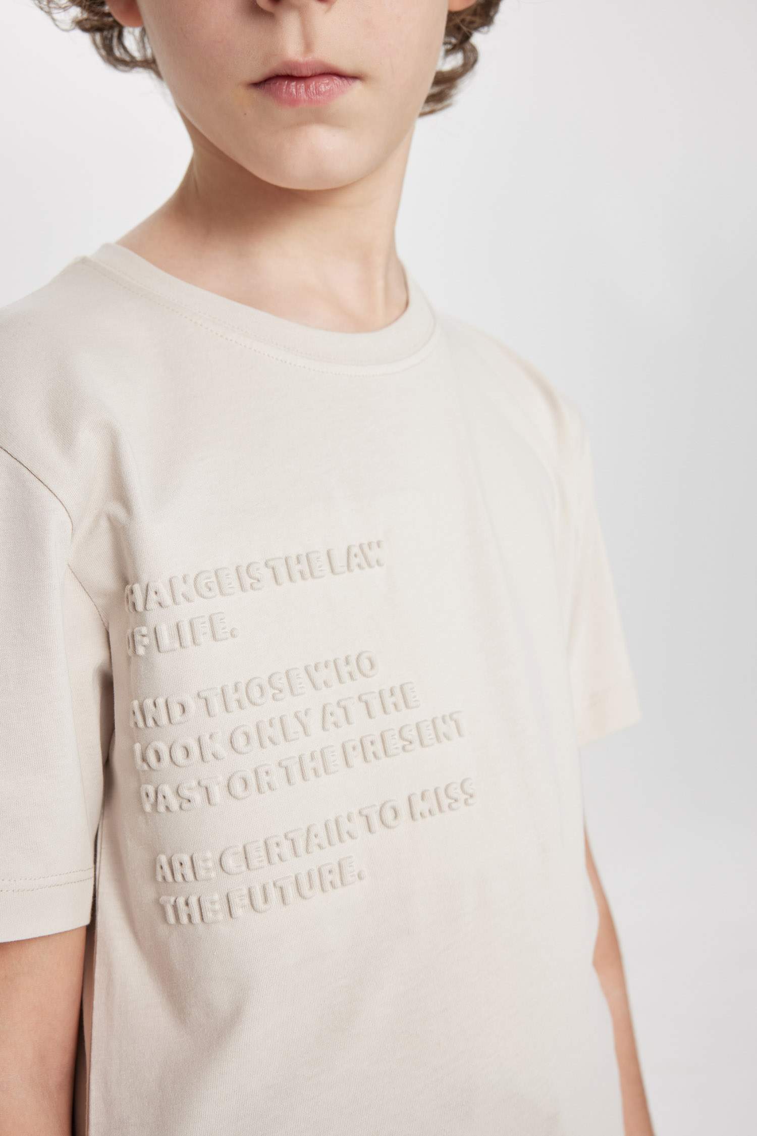Boy Crew Neck Printed Short Sleeve T-Shirt