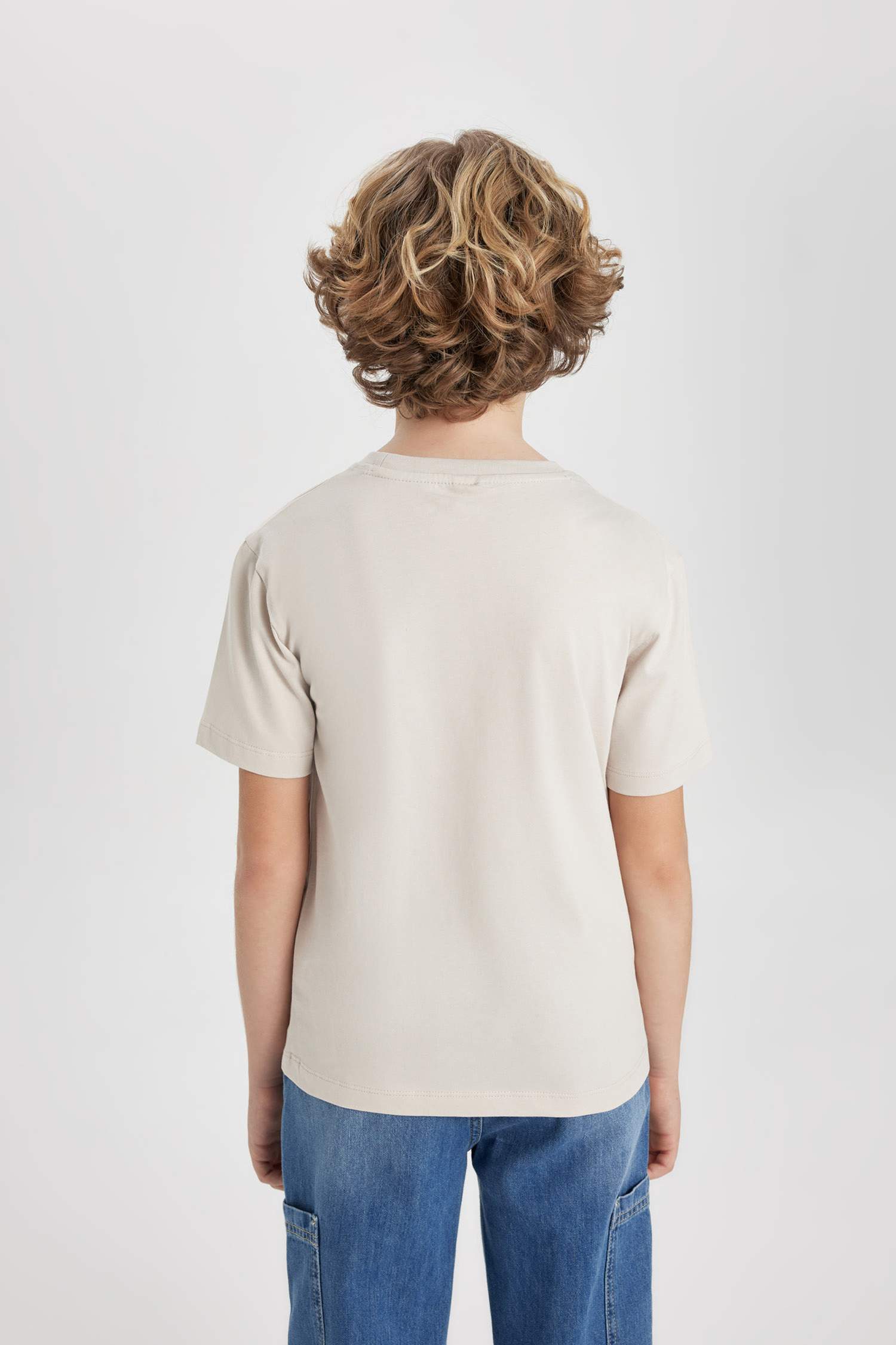 Boy Crew Neck Printed Short Sleeve T-Shirt