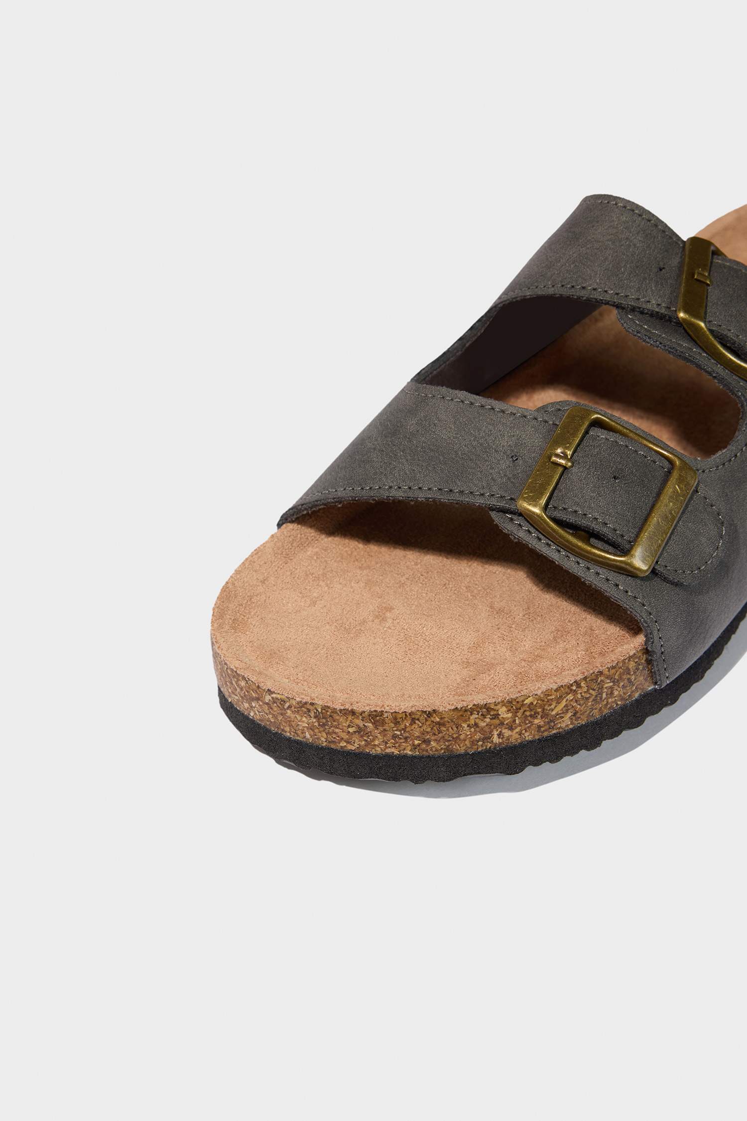 Мальчиковые Плоские Двухремешковые Искусственные Кожаные Шлепанцы