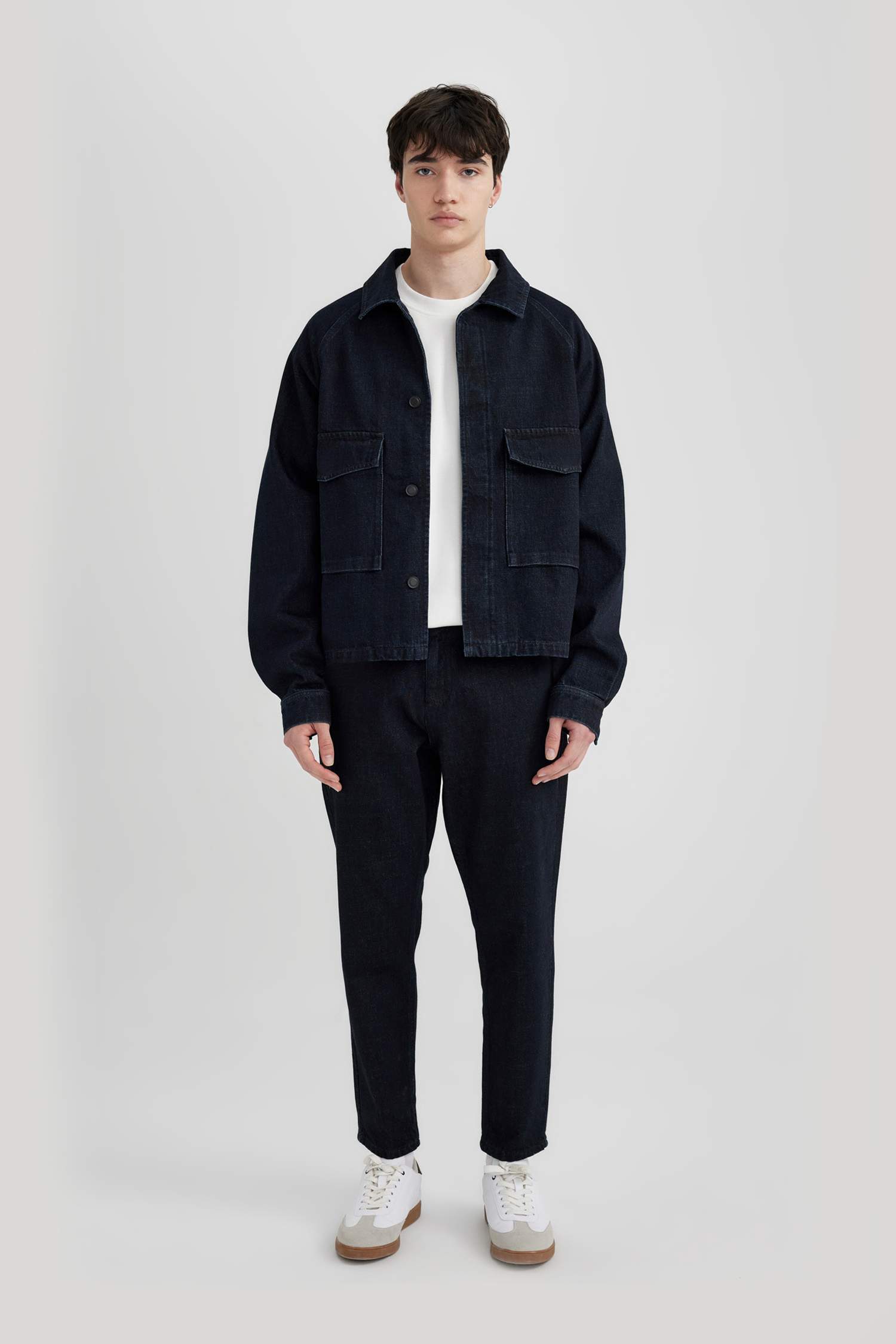 Jacket en Jean à coupe régulière