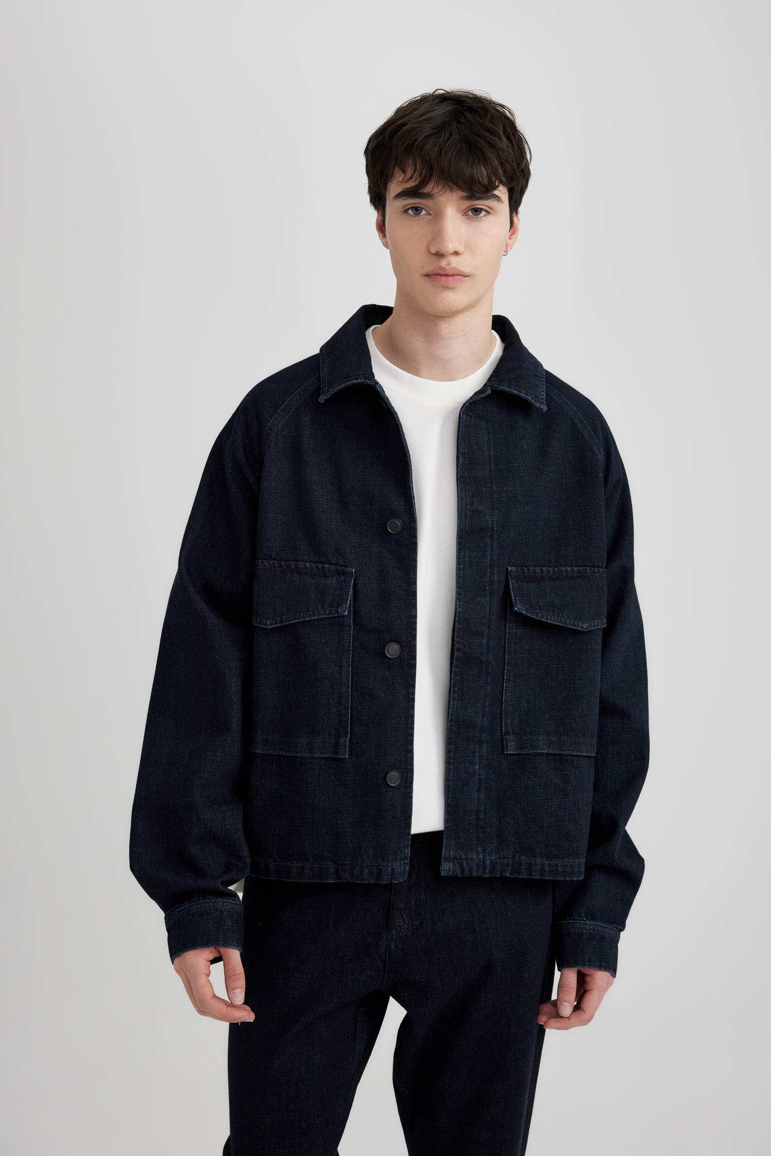Jacket en Jean à coupe régulière