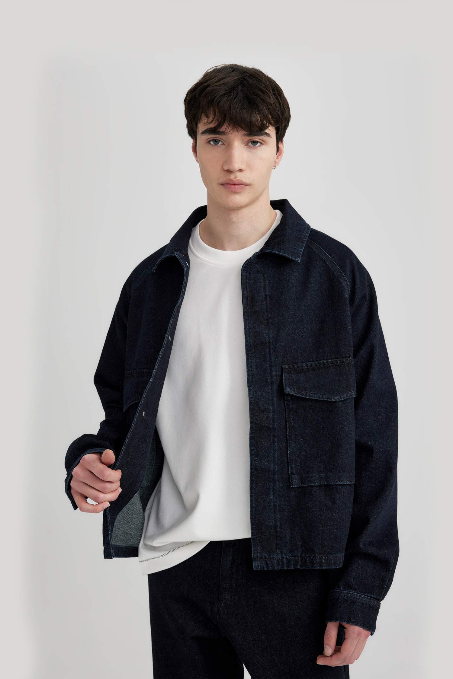 Jacket en Jean à coupe régulière
